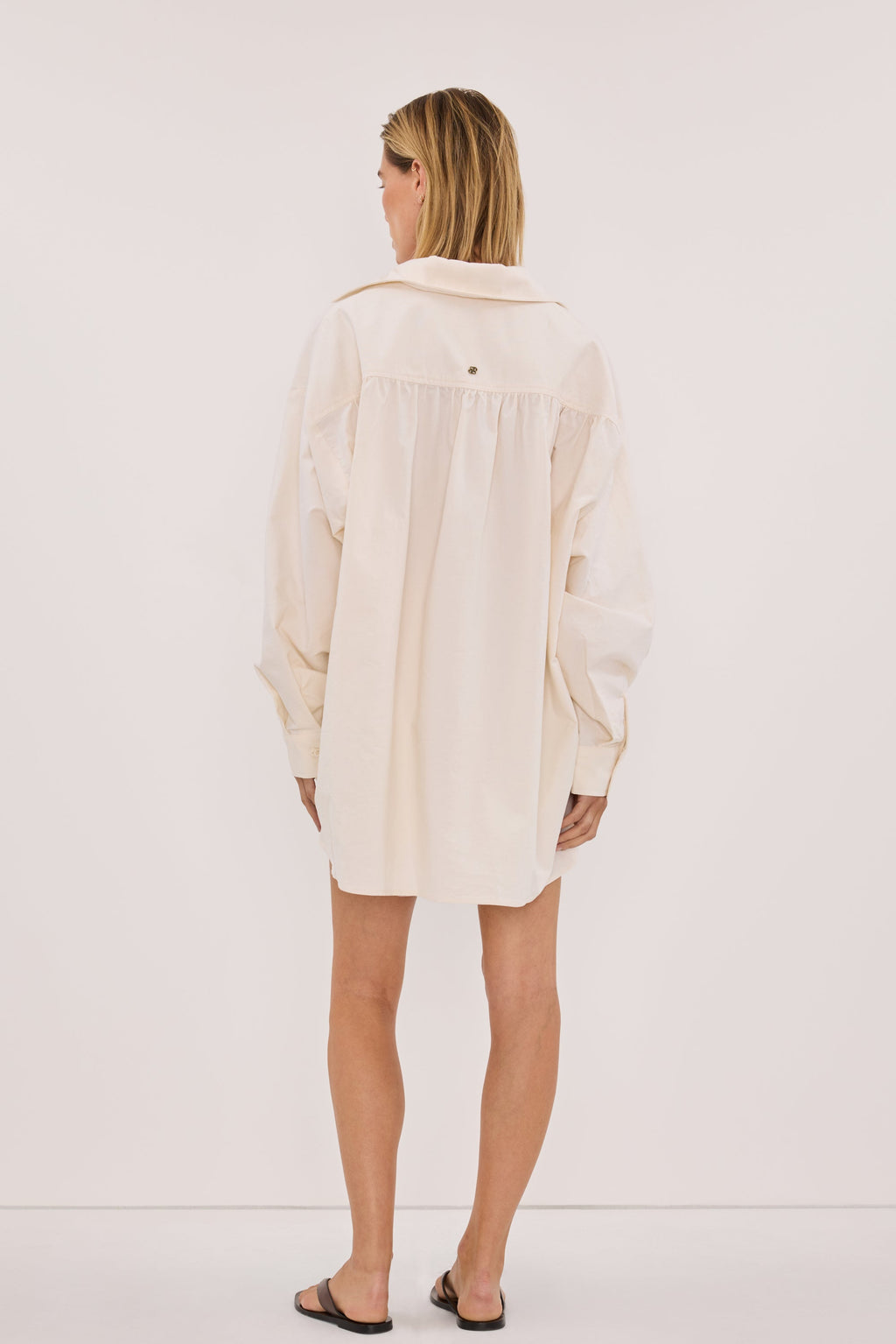 RHEA 2.0 CREAM OVERSIZED COTTON SHIRT