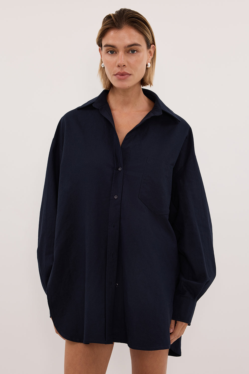 RHEA 2.0 INK OVERSIZED COTTON SHIRT