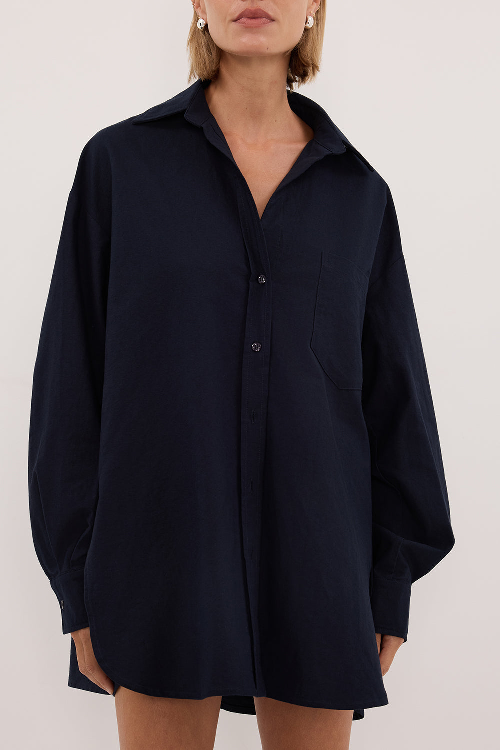 RHEA 2.0 INK OVERSIZED COTTON SHIRT