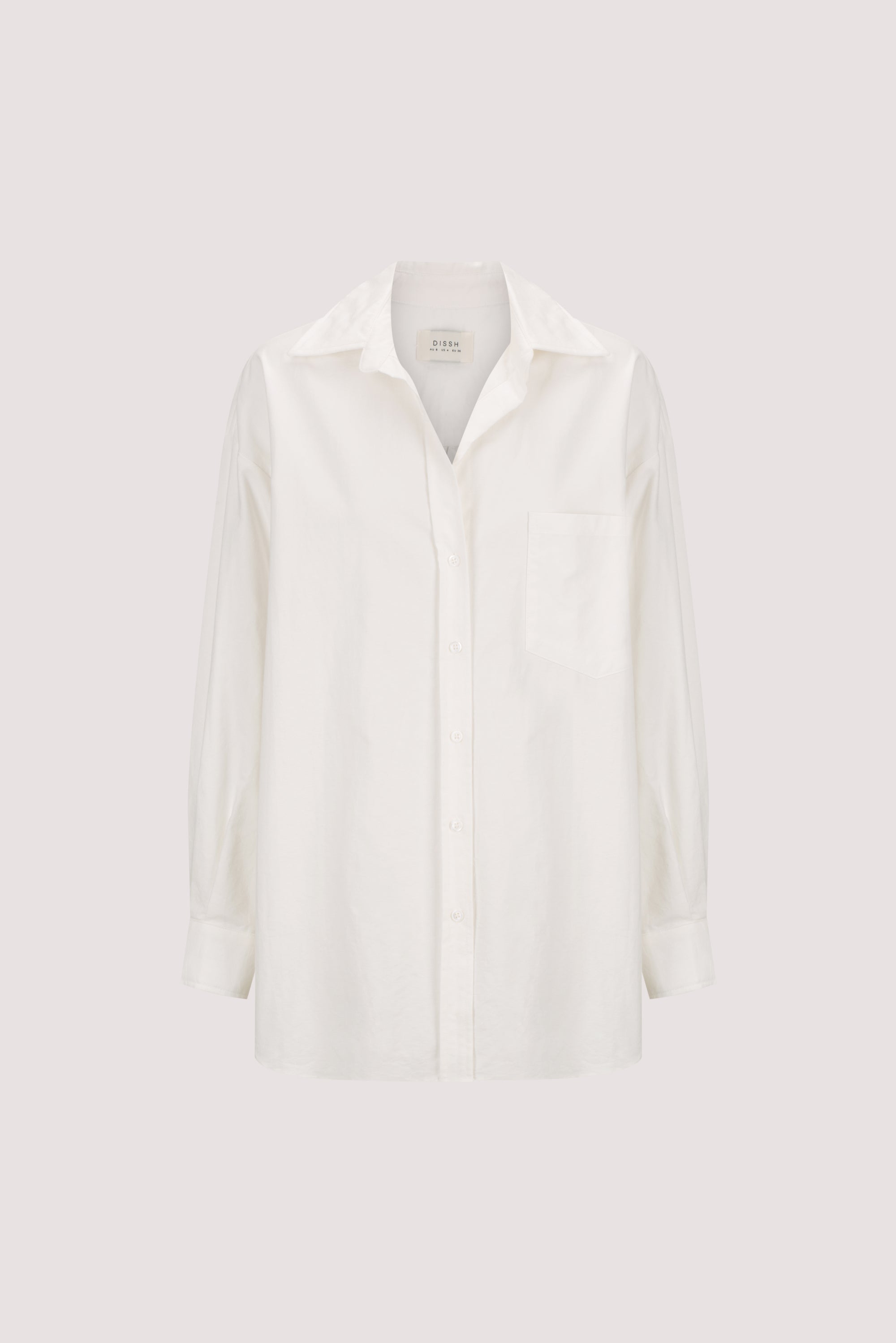 RHEA 2.0 WHITE OVERSIZED COTTON SHIRT