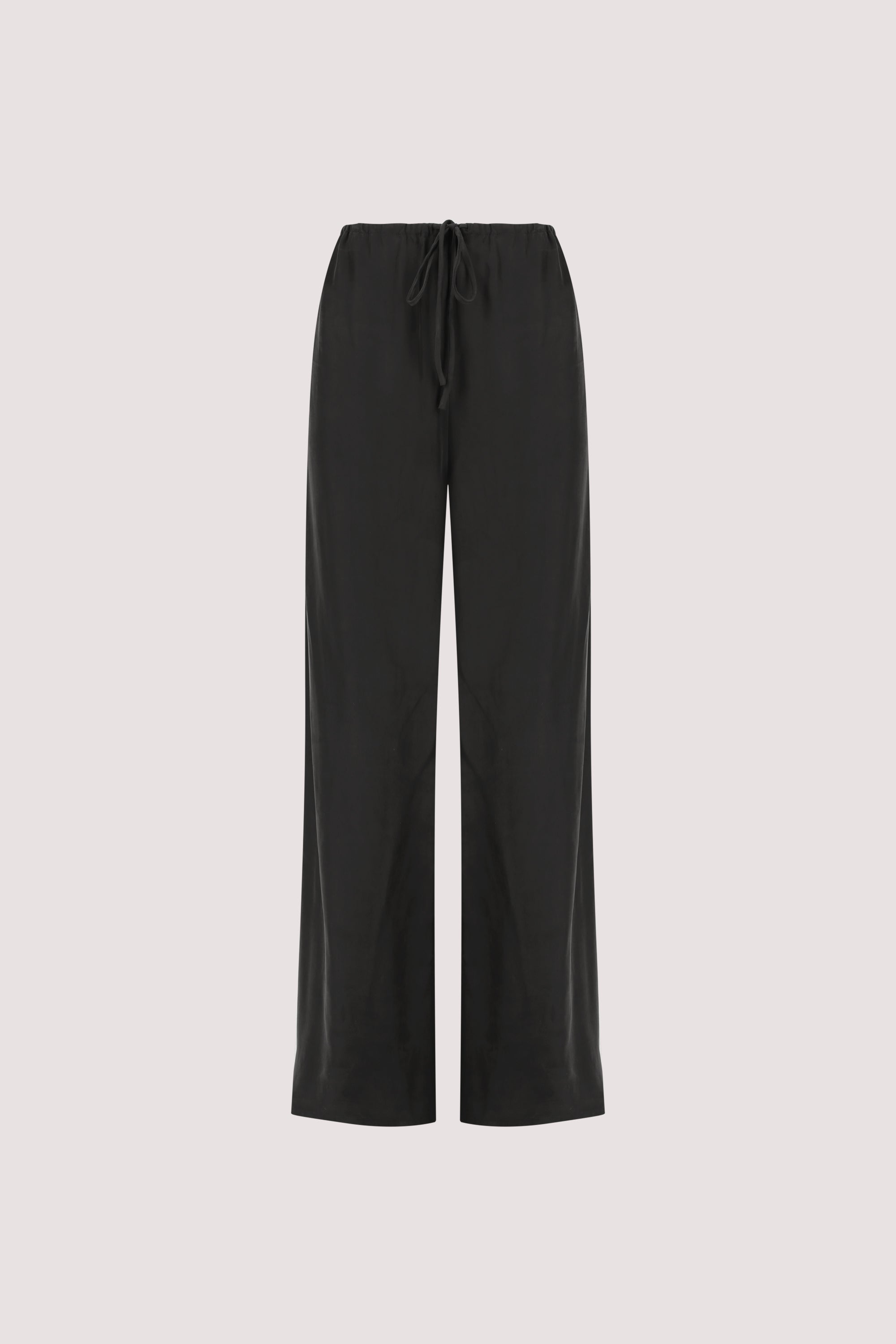 ADDIE BLACK CUPRO DRAWSTRING PANT