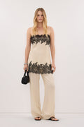 ADDIE STRAW CUPRO DRAWSTRING PANT