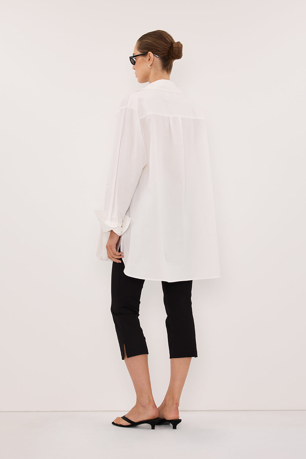 RAE WHITE LIGHT WEIGHT COTTON SHIRT