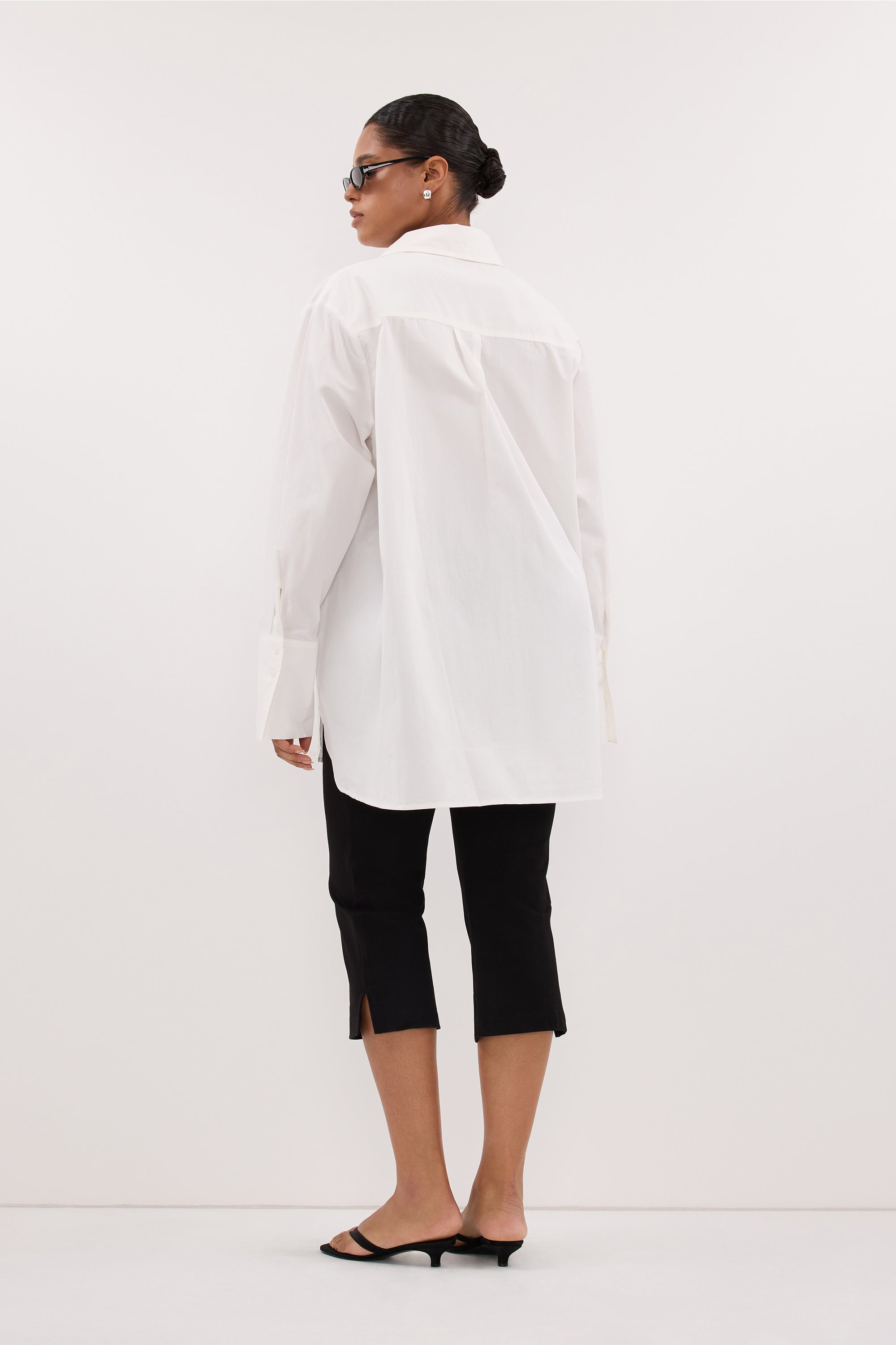 RAE WHITE LIGHT WEIGHT COTTON SHIRT