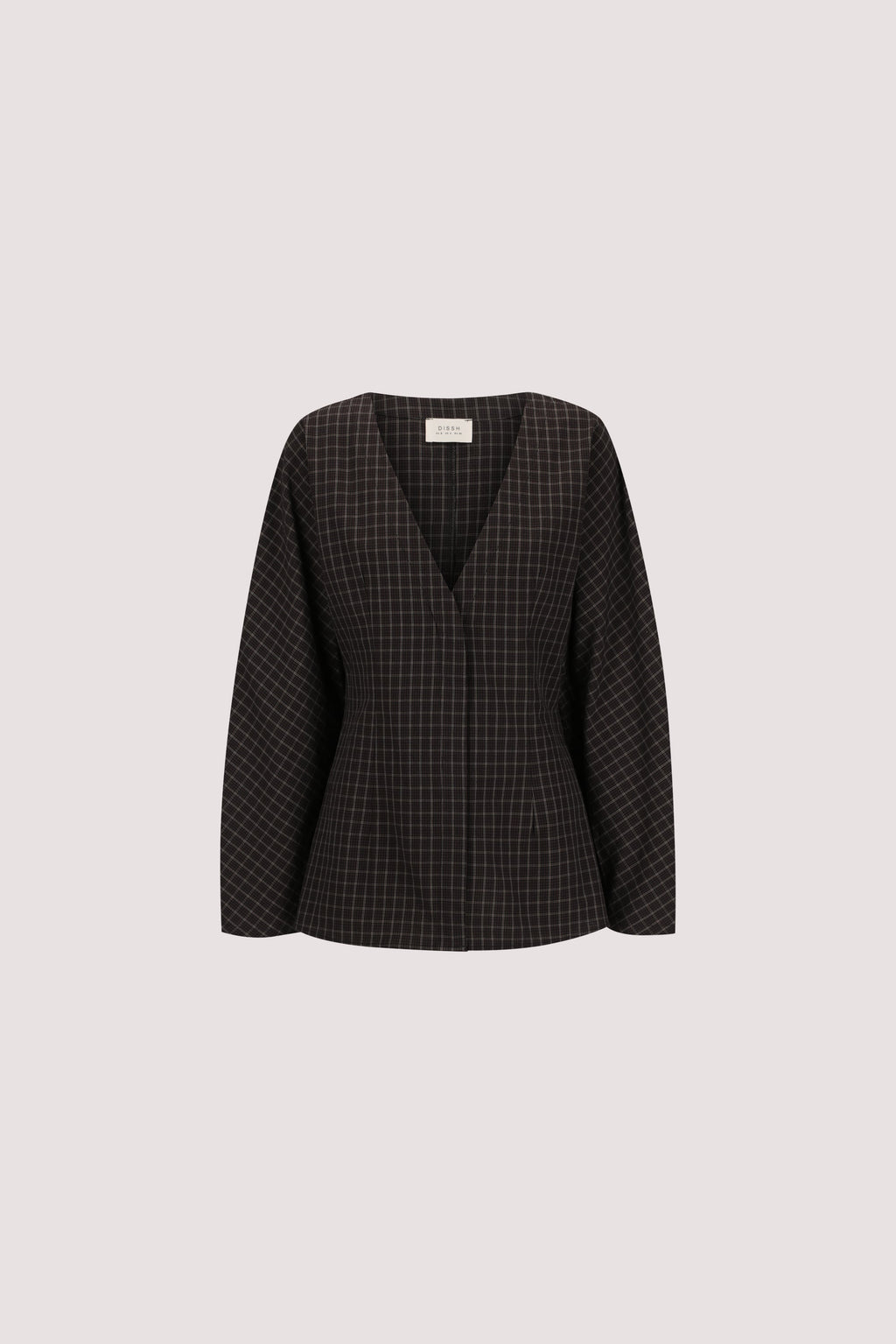 TOVA INK CHECK FITTED SHIRT