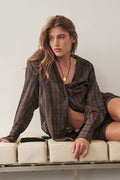 PETRA CHOC CHECK SHIRT