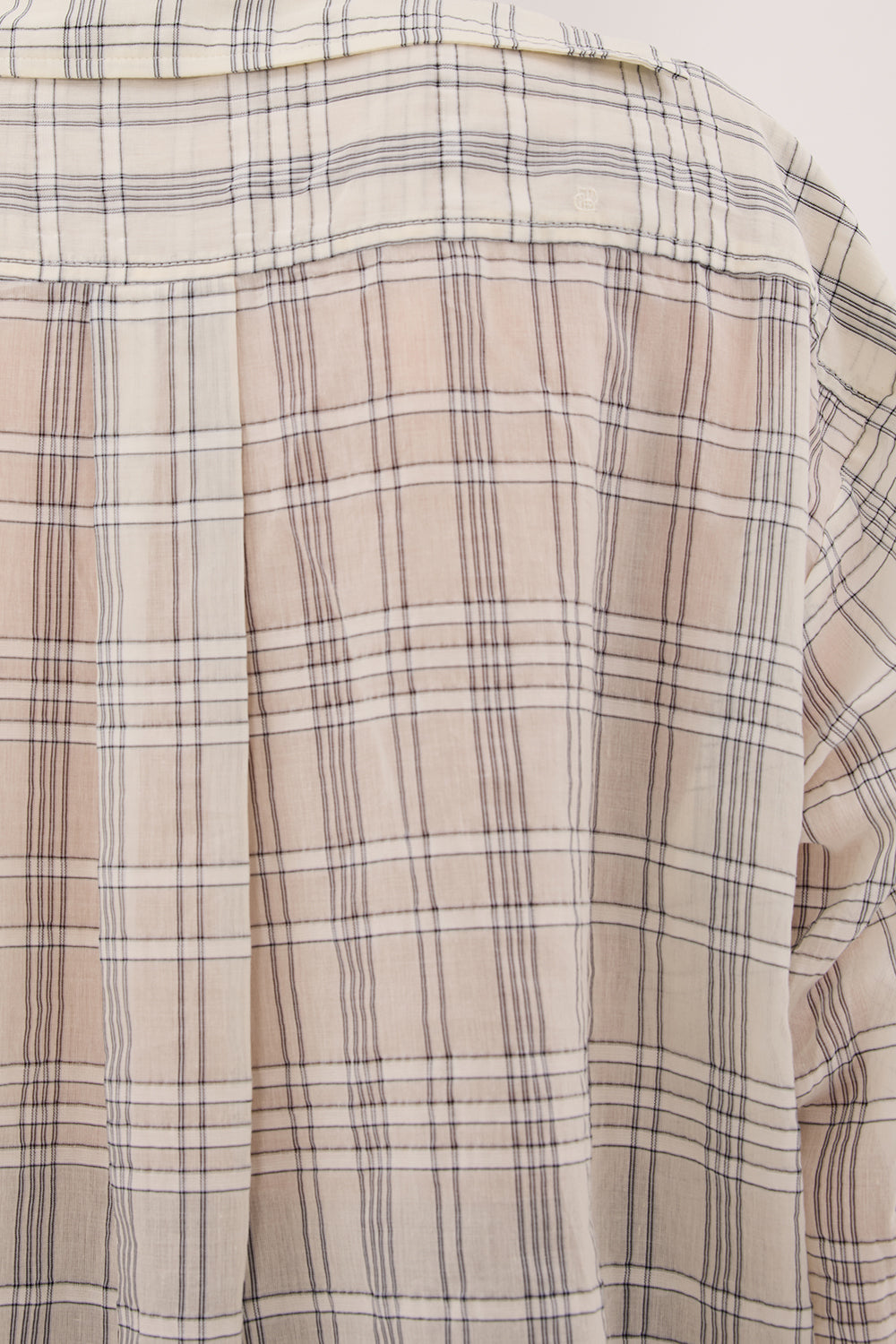 PETRA OFF WHITE CHECK SHIRT