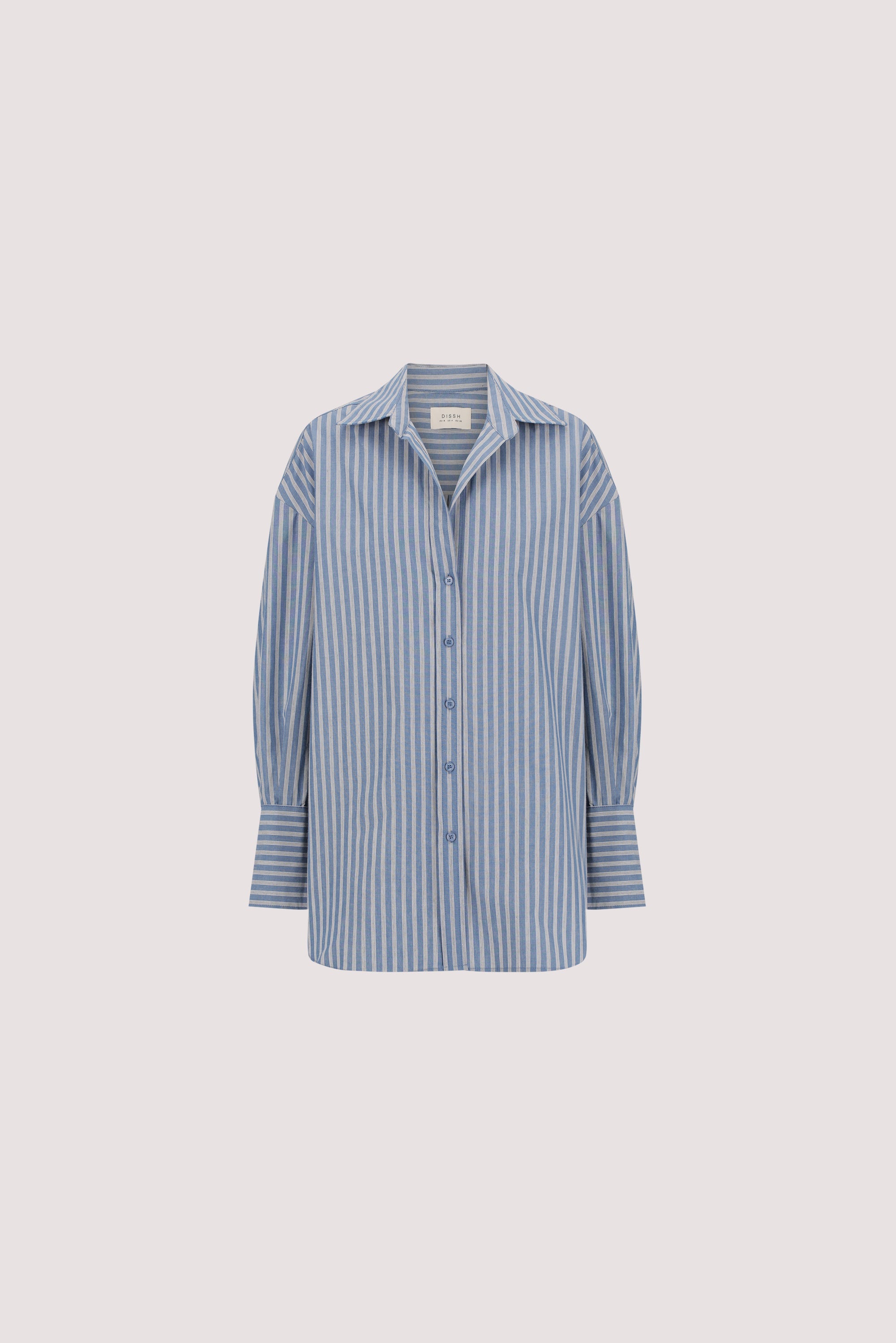 GRACIE LONG SLEEVE BLUE STRIPE SHIRT