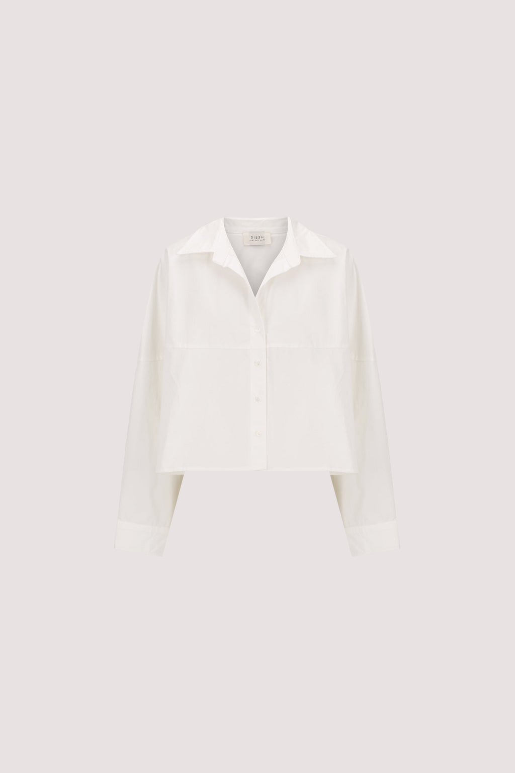 GOLDIE WHITE CROPPED COTTON SHIRT