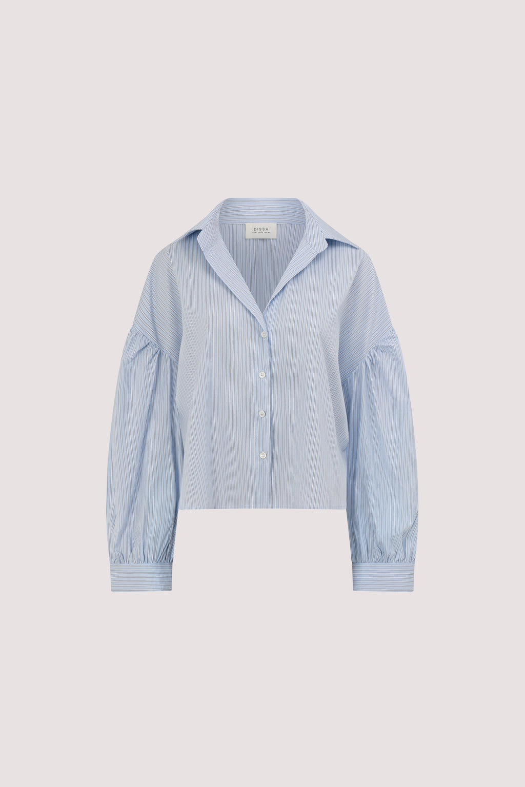 BERNICE BLUE STRIPE COTTON BLEND SHIRT