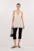 ANDREA SANDSTONE SLEEVELESS LACE CAMI TOP