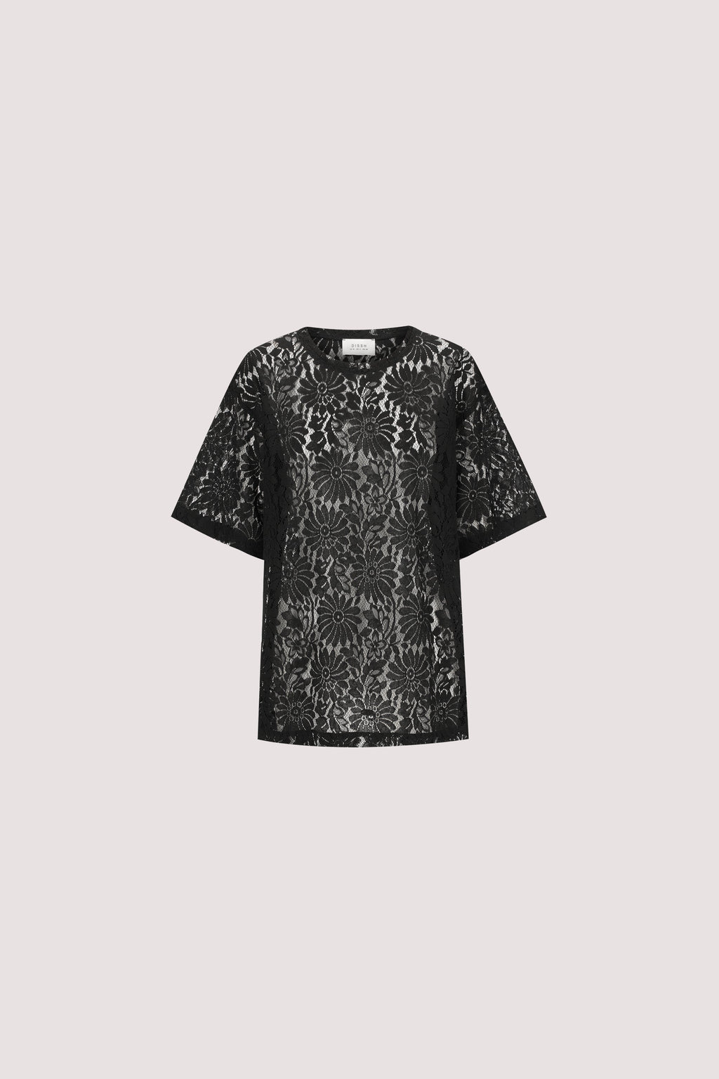 WILMA BLACK LACE TEE