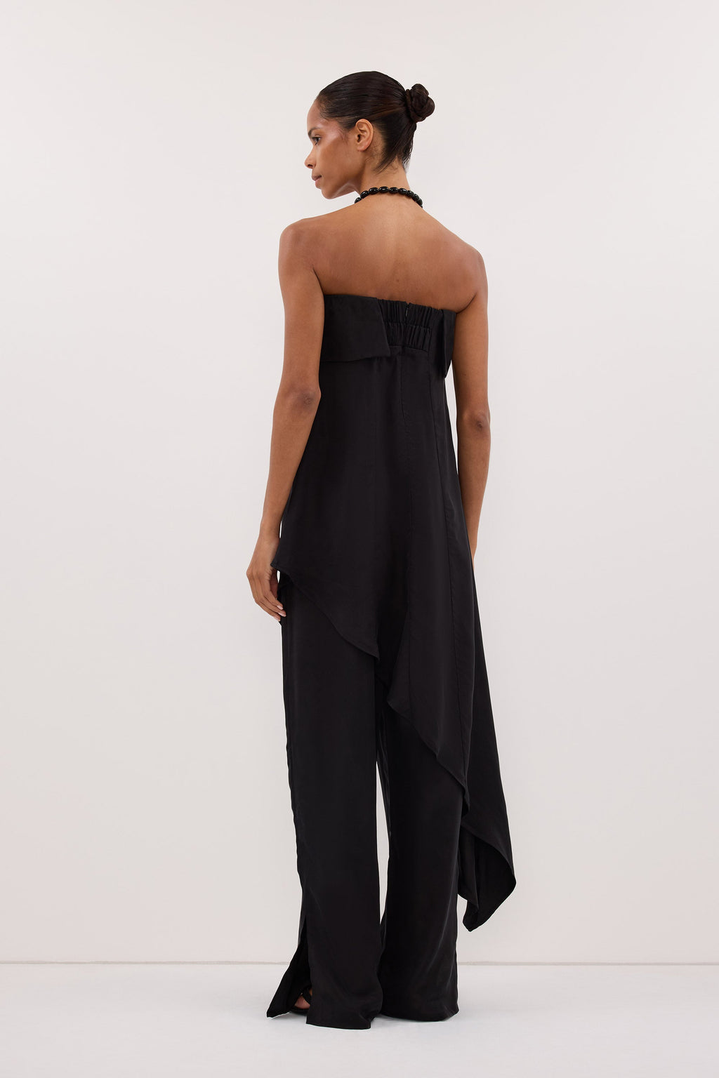 VENUS BLACK CUPRO ASYM TOP