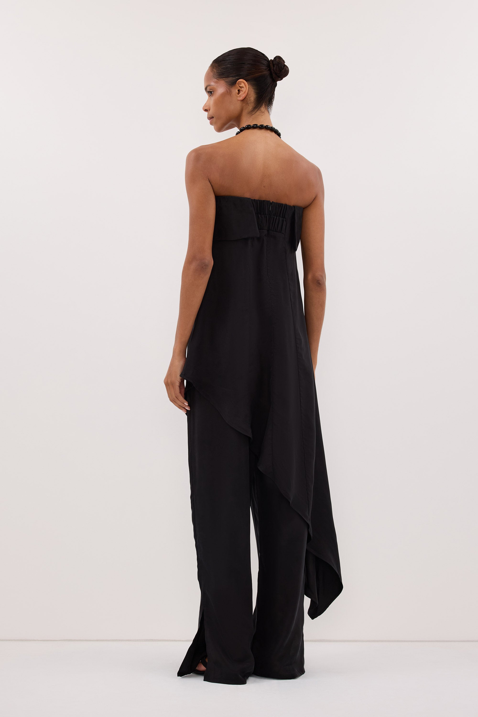 VENUS BLACK CUPRO ASYM TOP