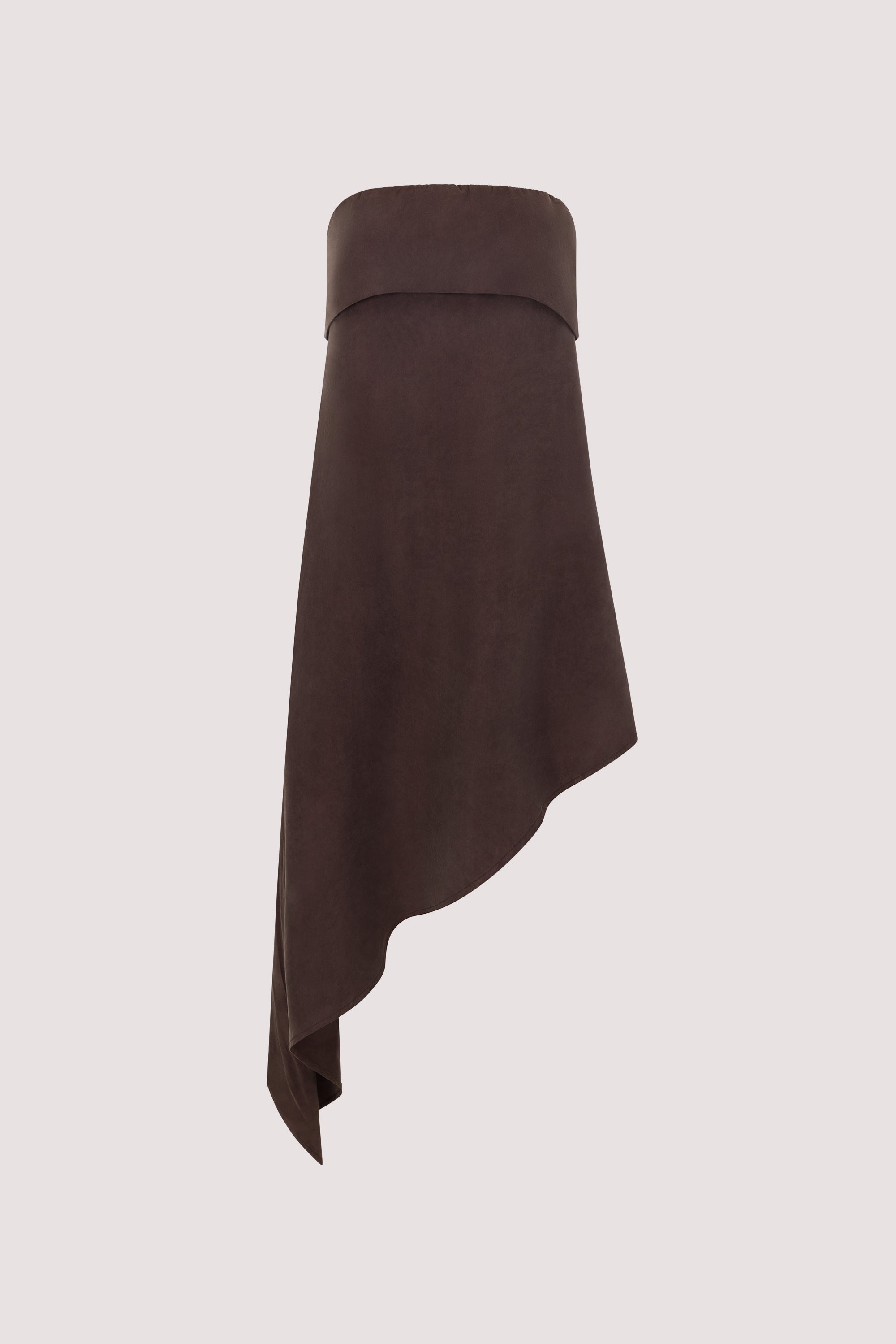 VENUS PLUM CHOC CUPRO ASYM TOP