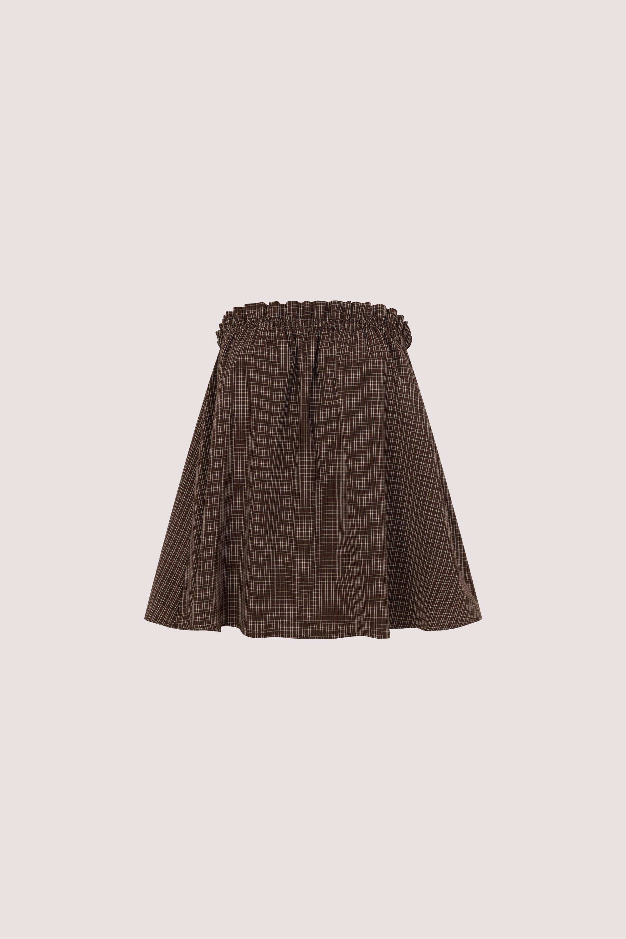 MARA CHOC CHECK COTTON TOP
