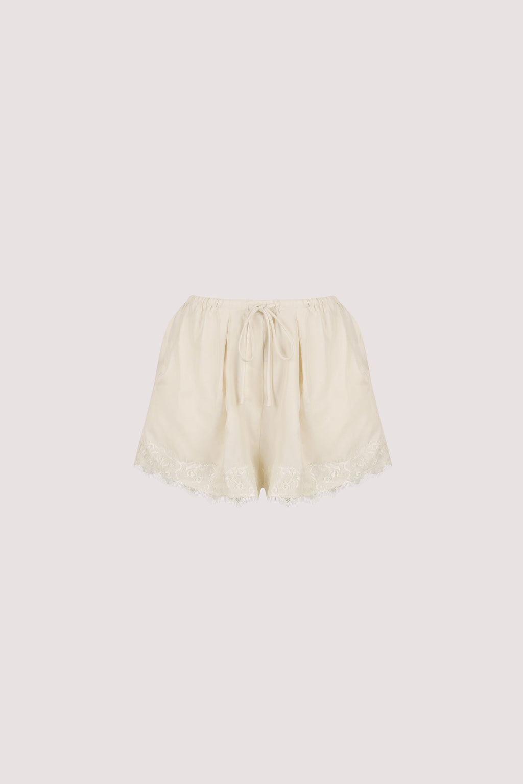 ANDREA SANDSTONE CUPRO LACE SHORT