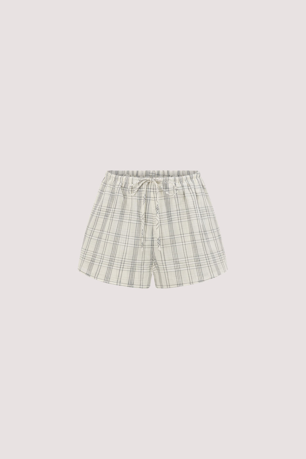 PETRA OFF WHITE CHECK SHORT