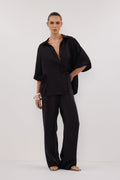 PERCY BLACK SILK PANT