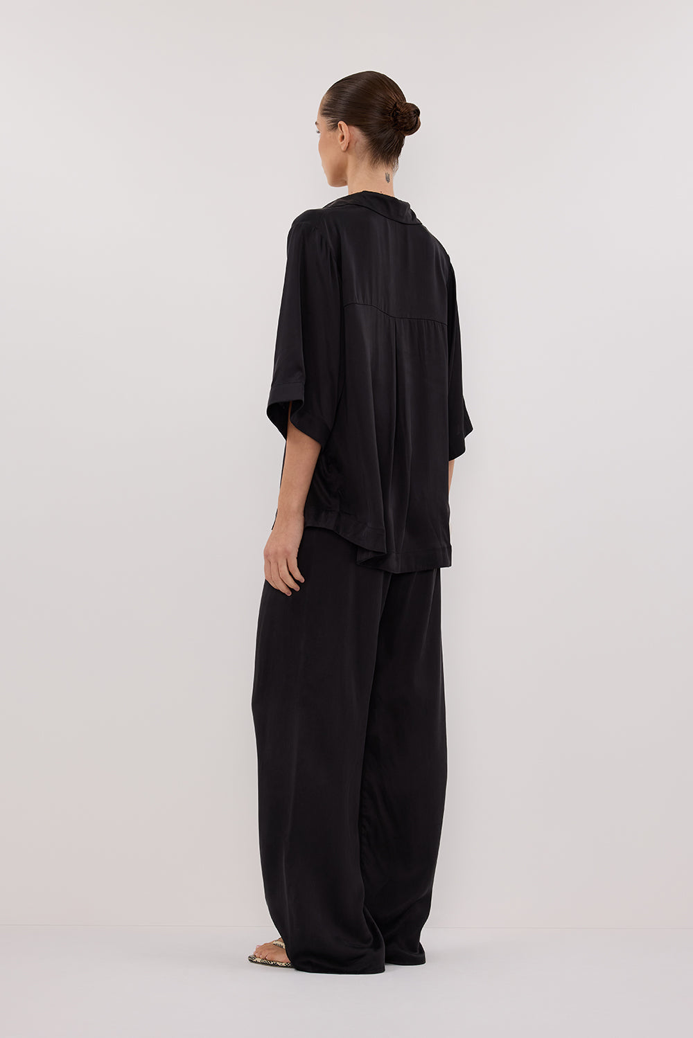 PERCY BLACK SILK PANT