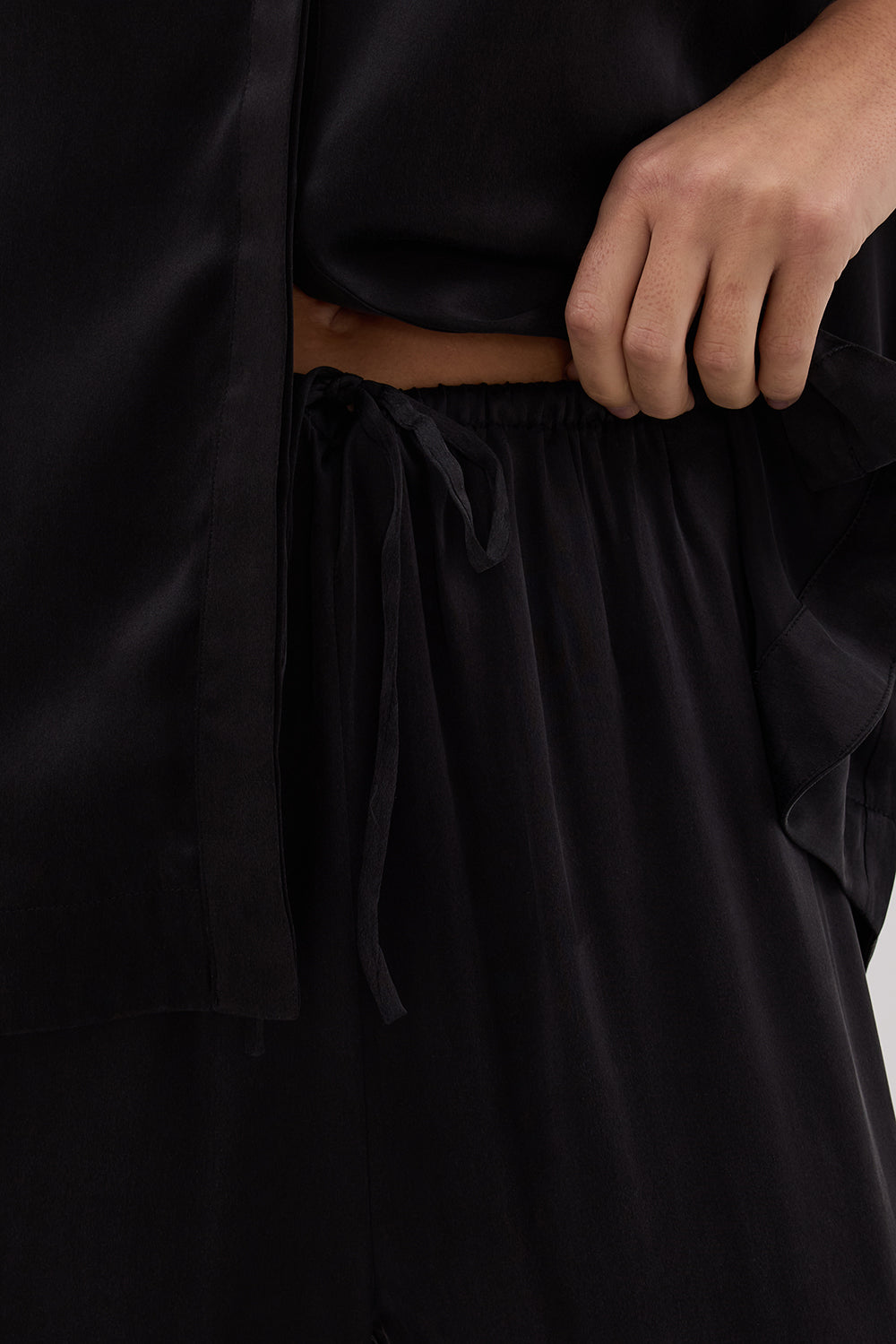 PERCY BLACK SILK PANT