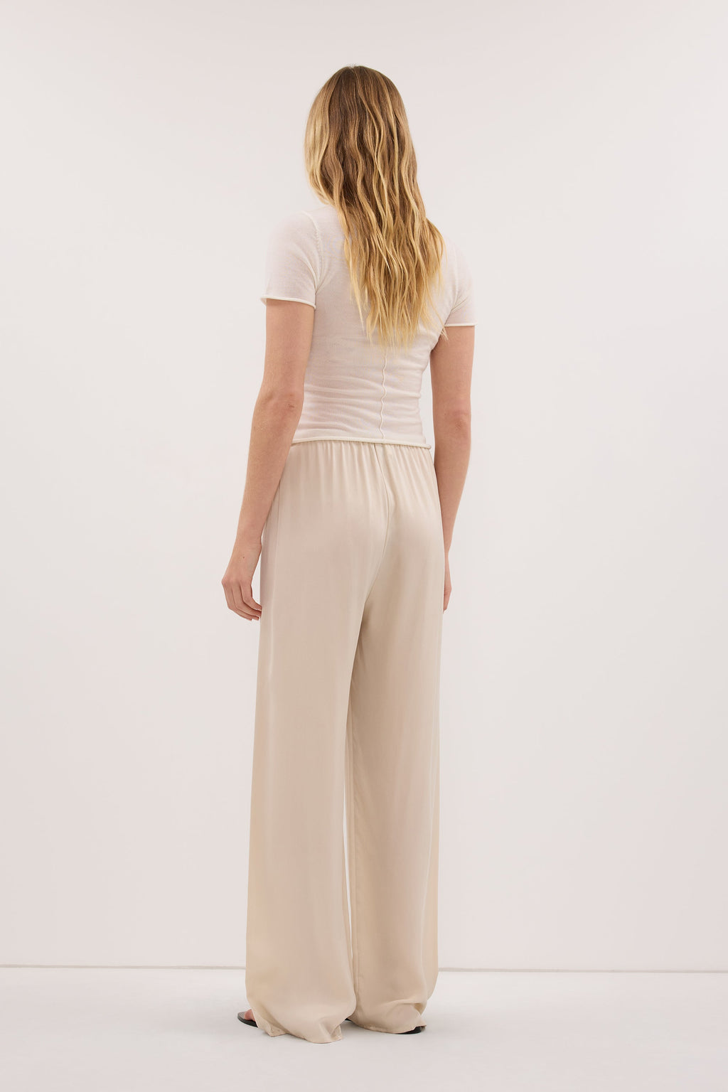 PERCY SANDSTONE SILK PANT