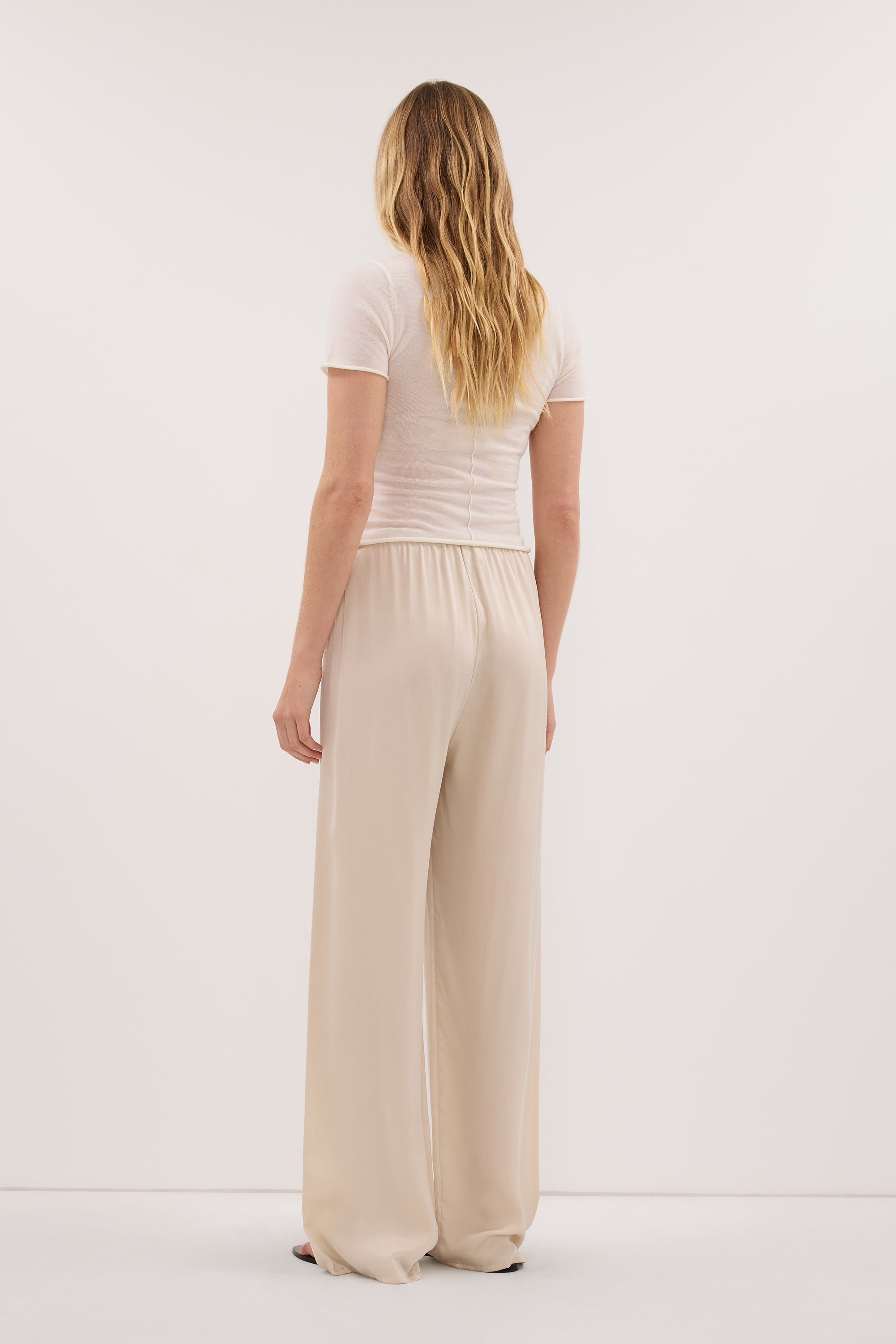 PERCY SANDSTONE SILK PANT