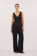 PIPPA BLACK SILK PANT