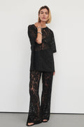 WILMA BLACK LACE PANT