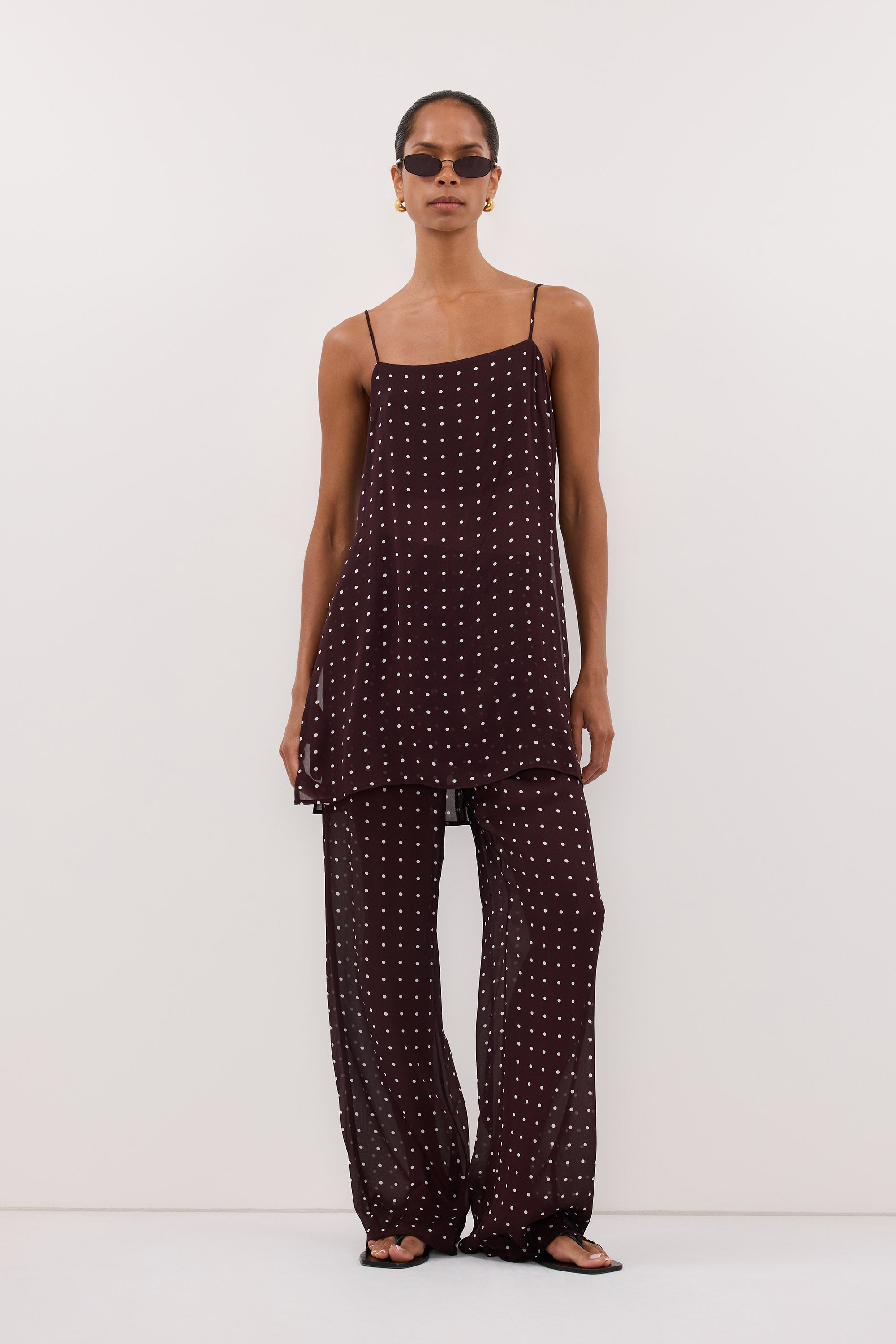 VANESSA BITTER CHOC SPOT PANT