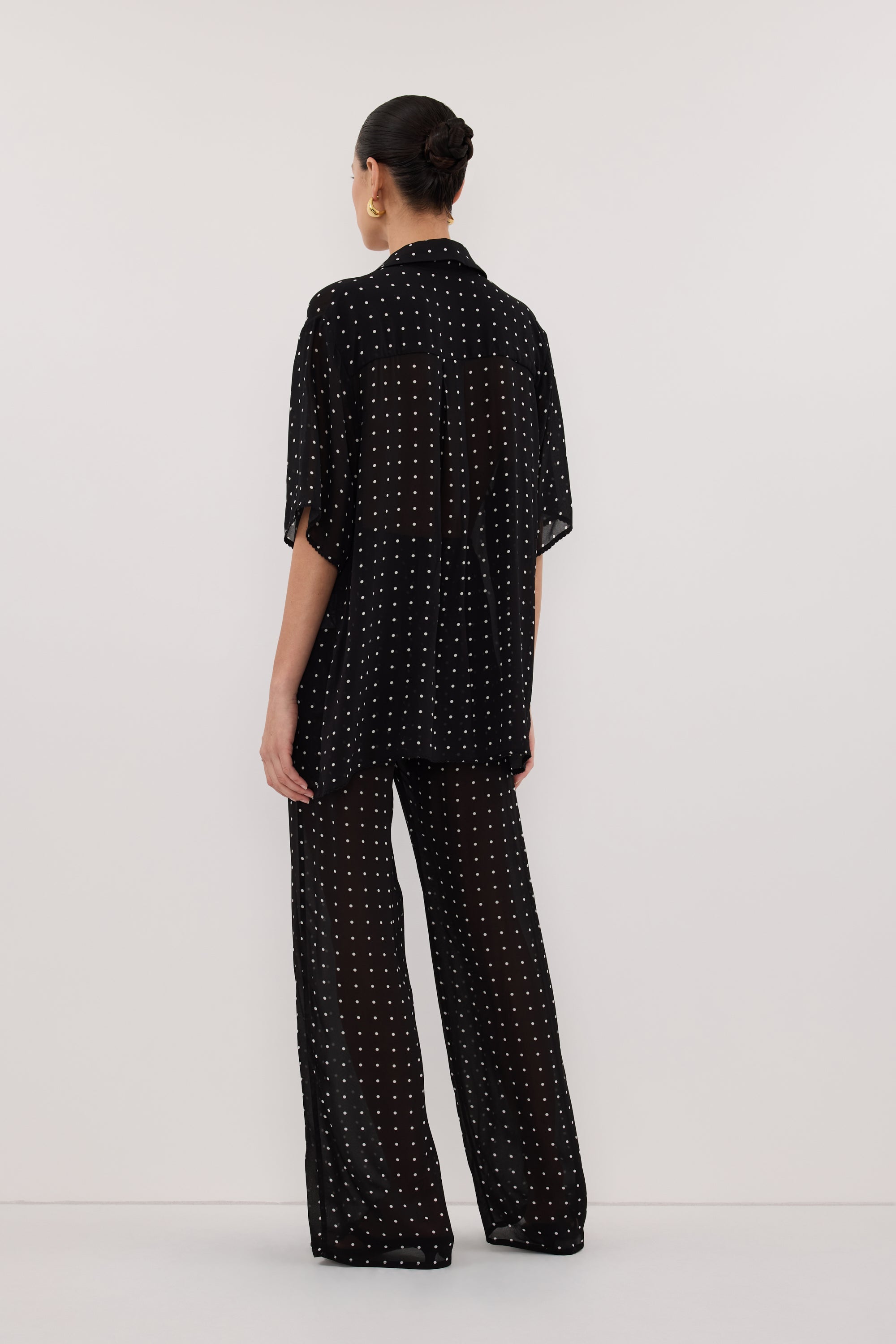 VANESSA BLACK SPOT PANT