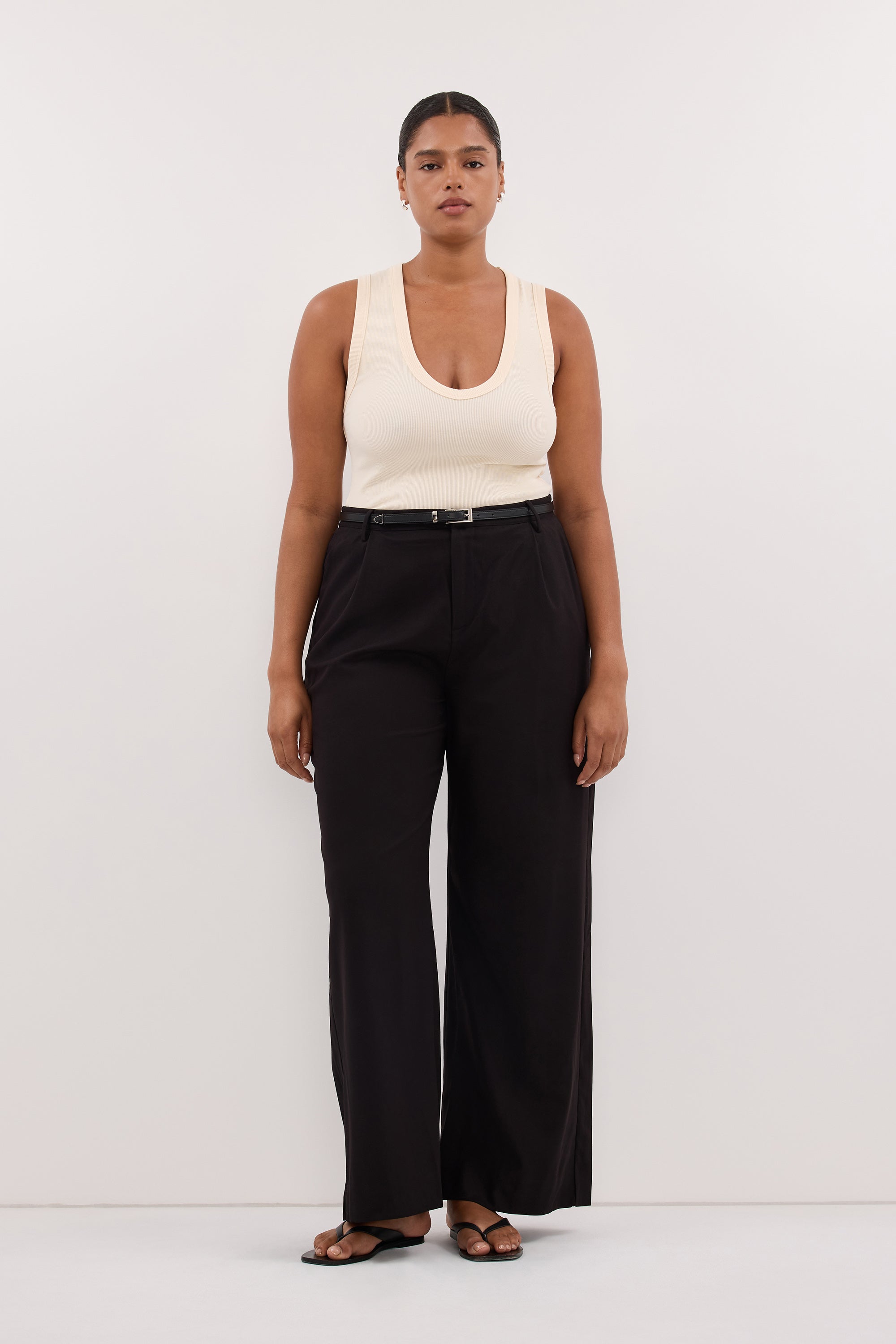 HARLEY BLACK STRAIGHT LEG PANT
