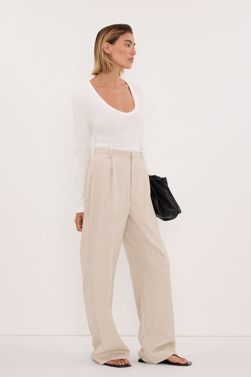 CYRUS NATURAL TAILORED PANT