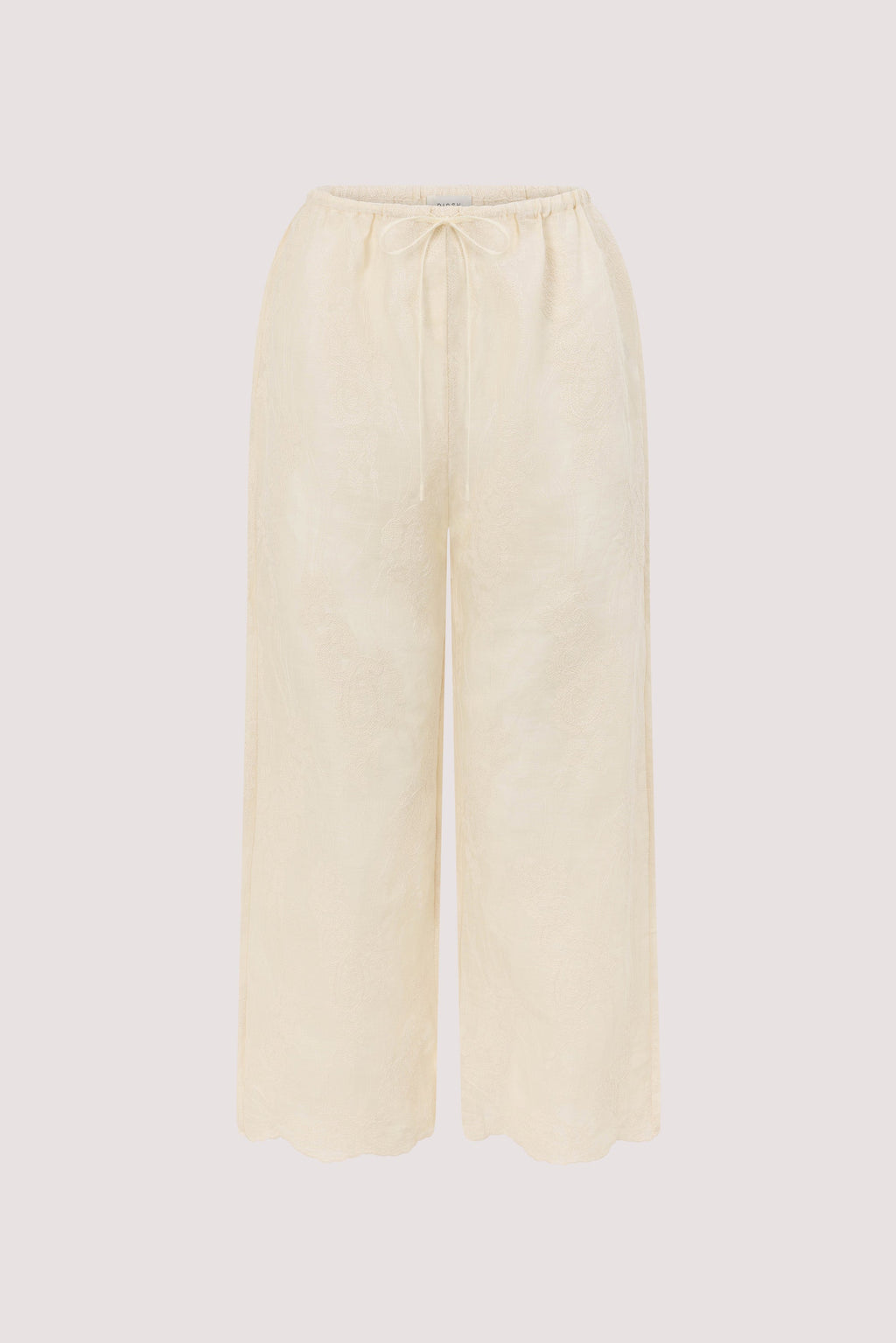 CORDELIA SANDSTONE CROPPED RAMIE PANT