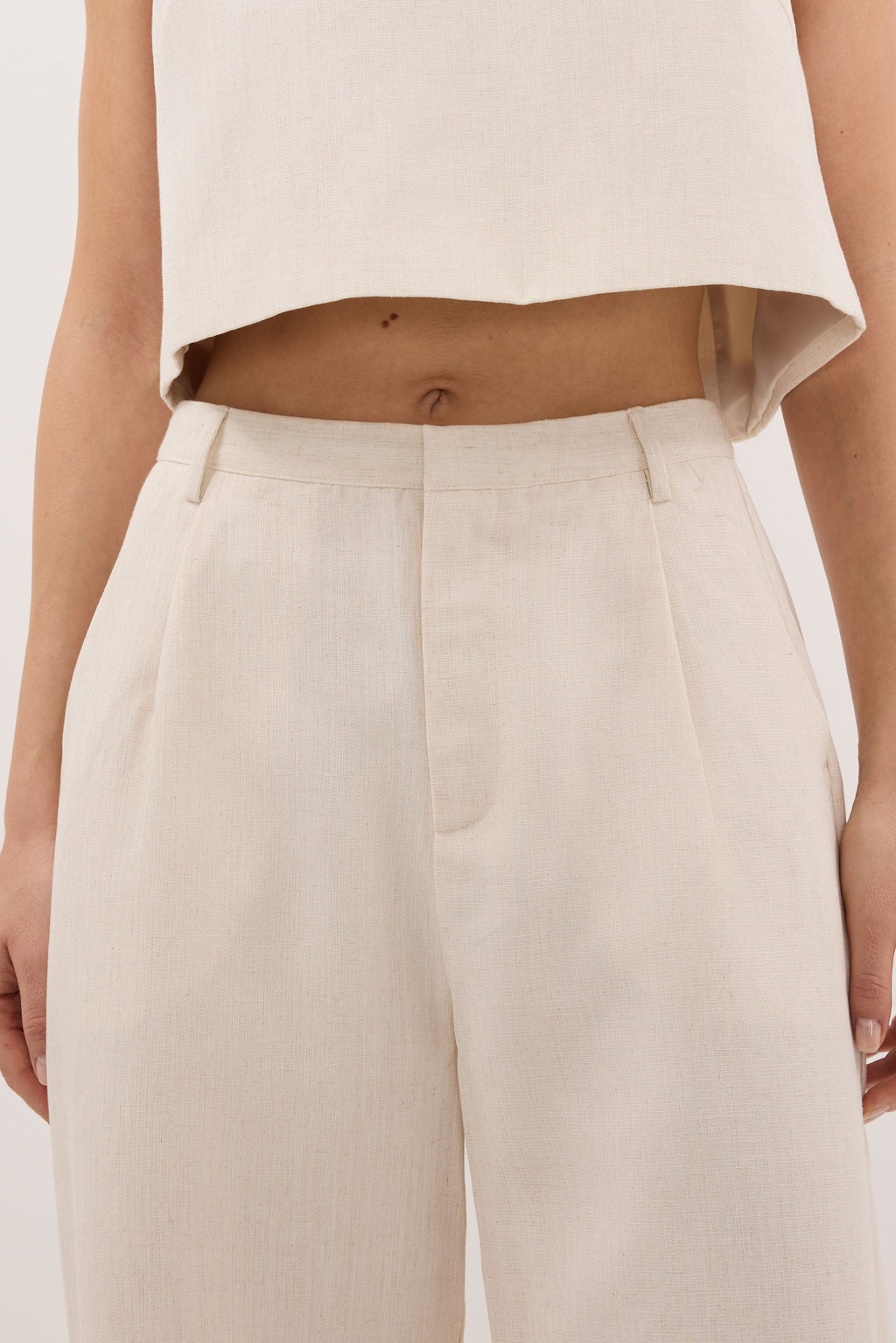 ROSALIE CREAM MARLE TAILORED PANT