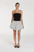 STOCKHOLM STRIPE SILK BLEND MINI DRESS