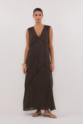 JONA PETROL RAMIE MIDI DRESS