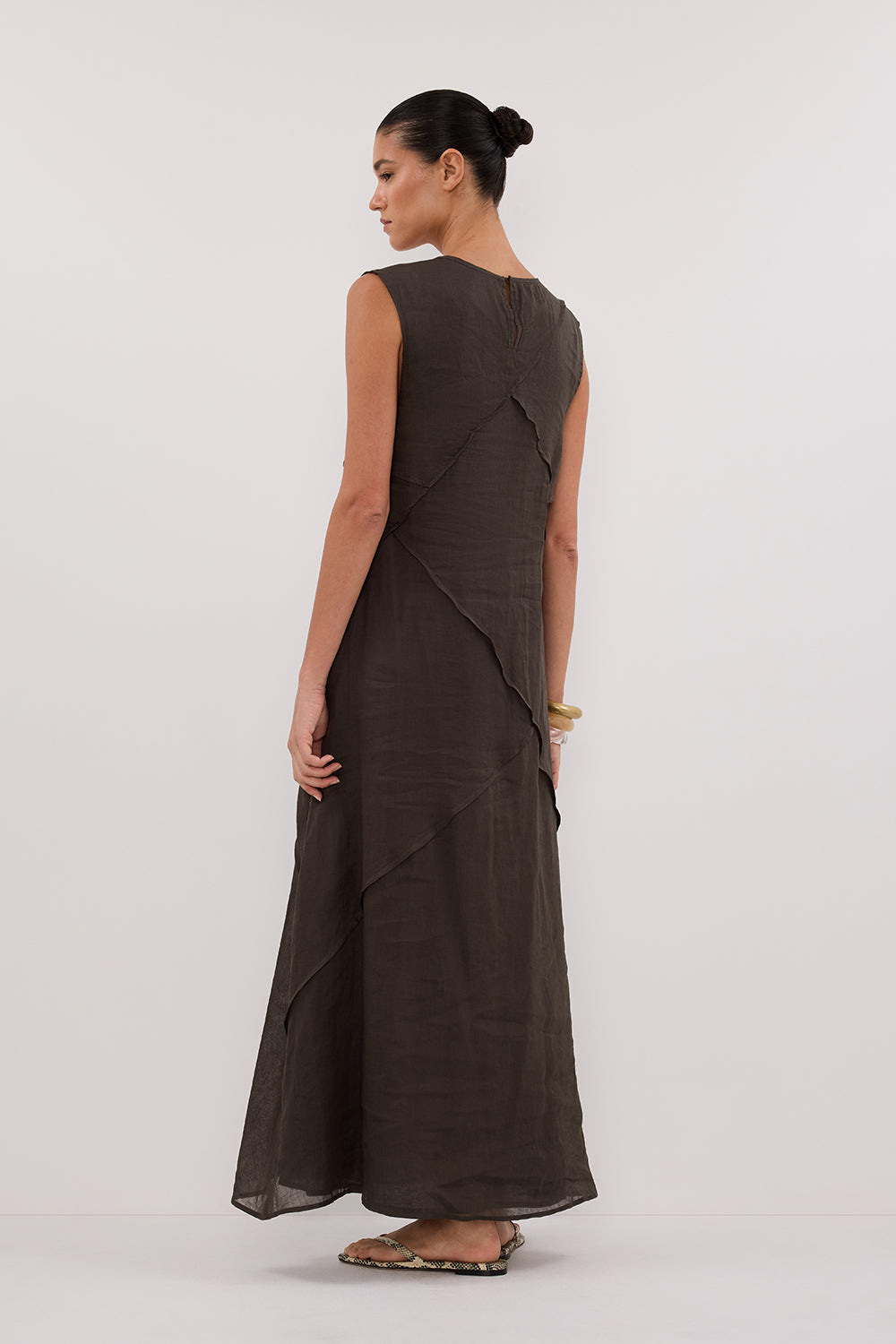 JONA PETROL RAMIE MIDI DRESS