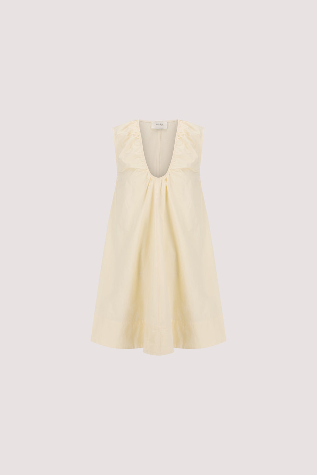 GABBY BUTTERMILK OVERSIZED COTTON MINI DRESS
