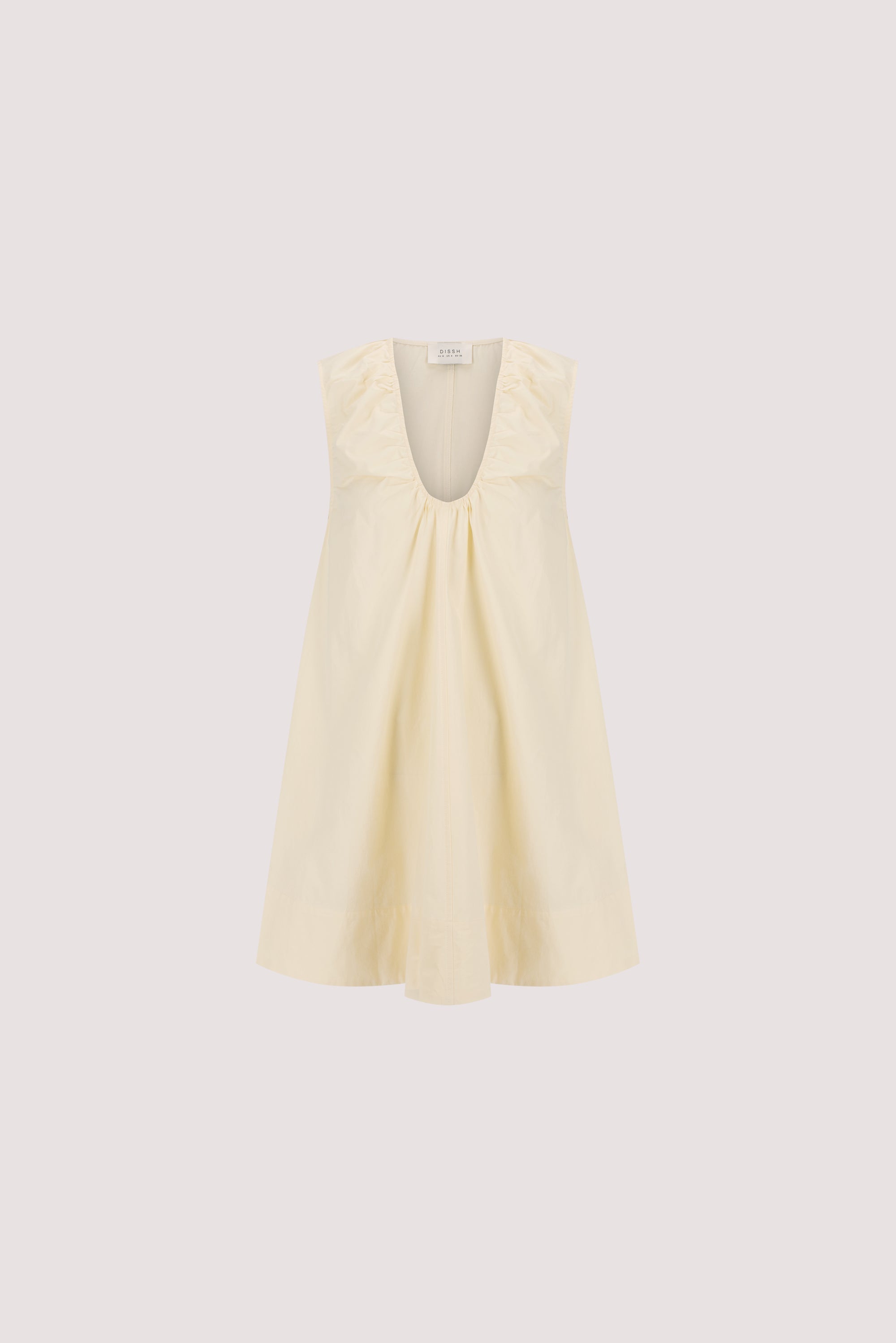GABBY BUTTERMILK OVERSIZED COTTON MINI DRESS