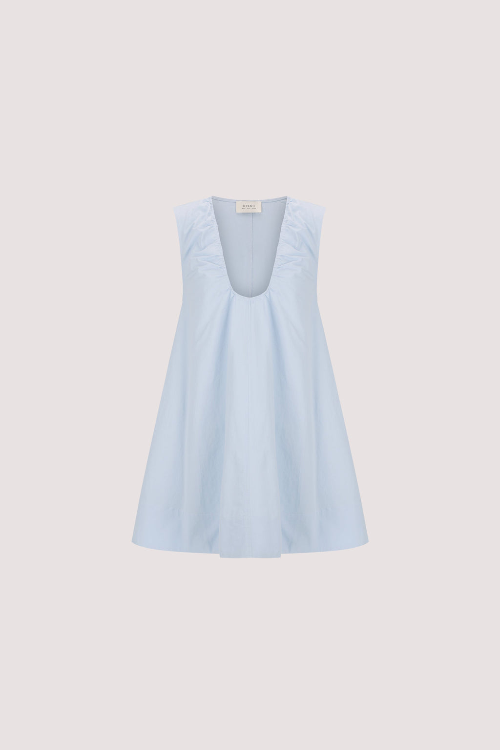 GABBY CORNFLOWER OVERSIZED COTTON MINI DRESS
