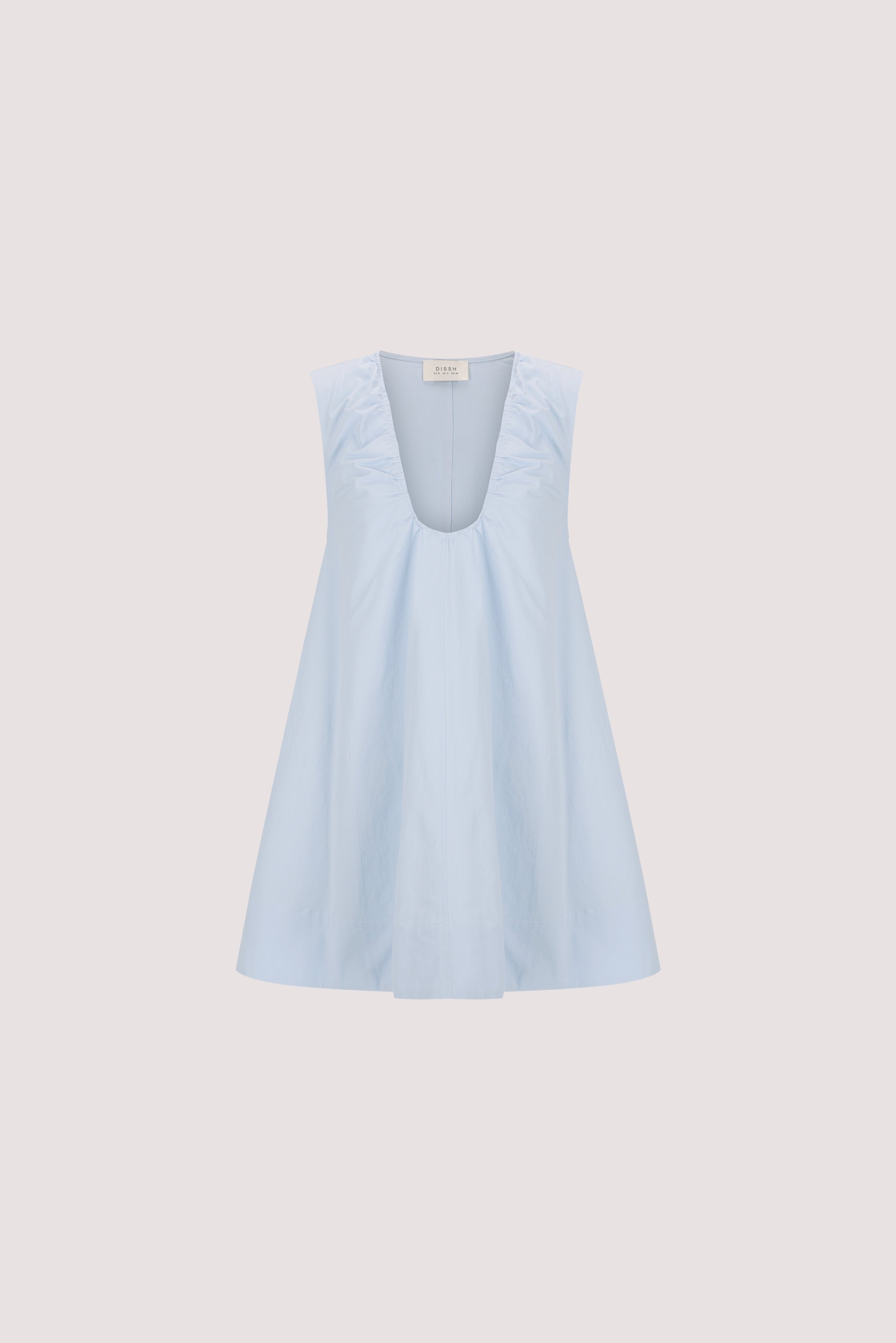 GABBY CORNFLOWER OVERSIZED COTTON MINI DRESS