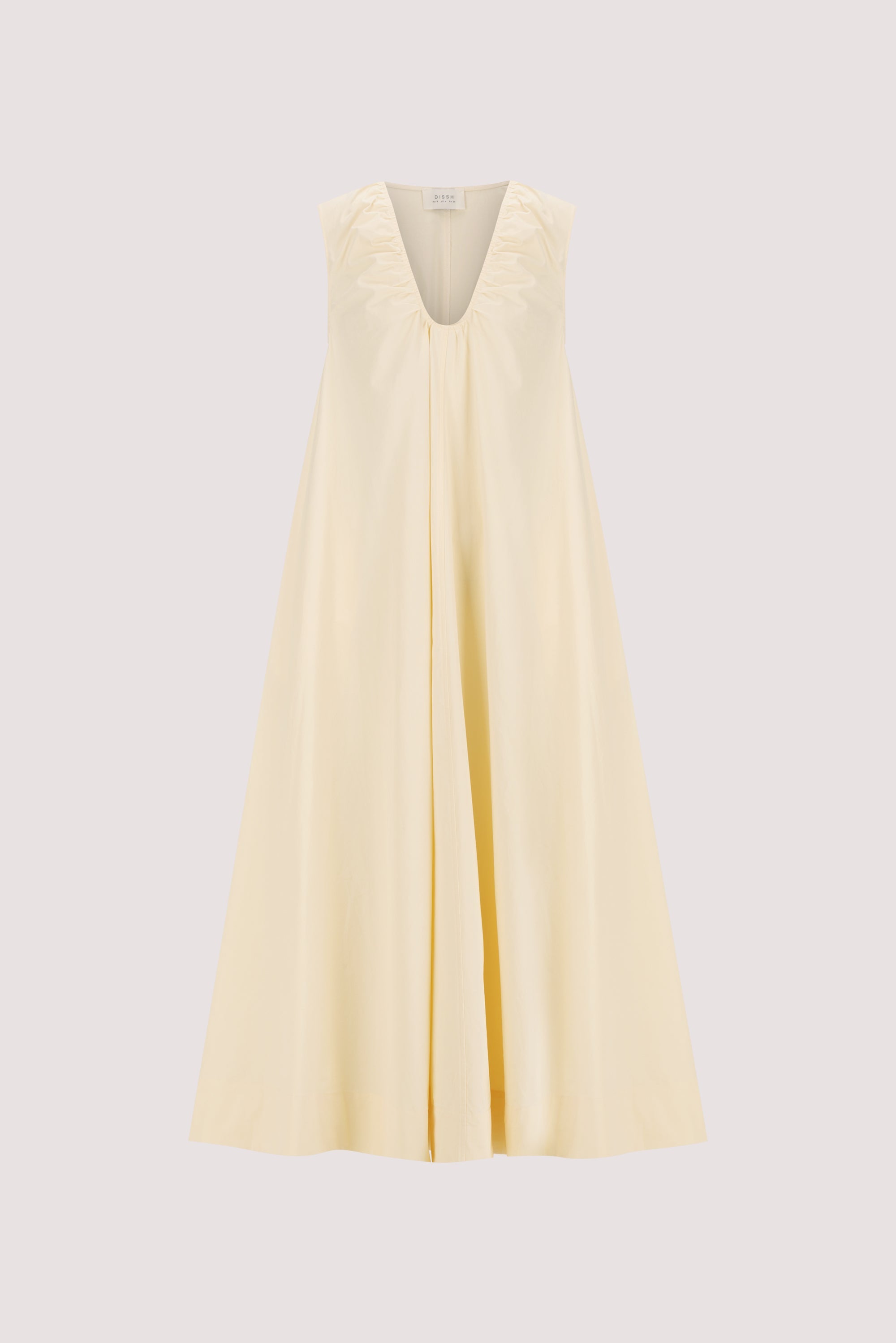 GABBY BUTTERMILK OVERSIZED COTTON MIDI DRESS