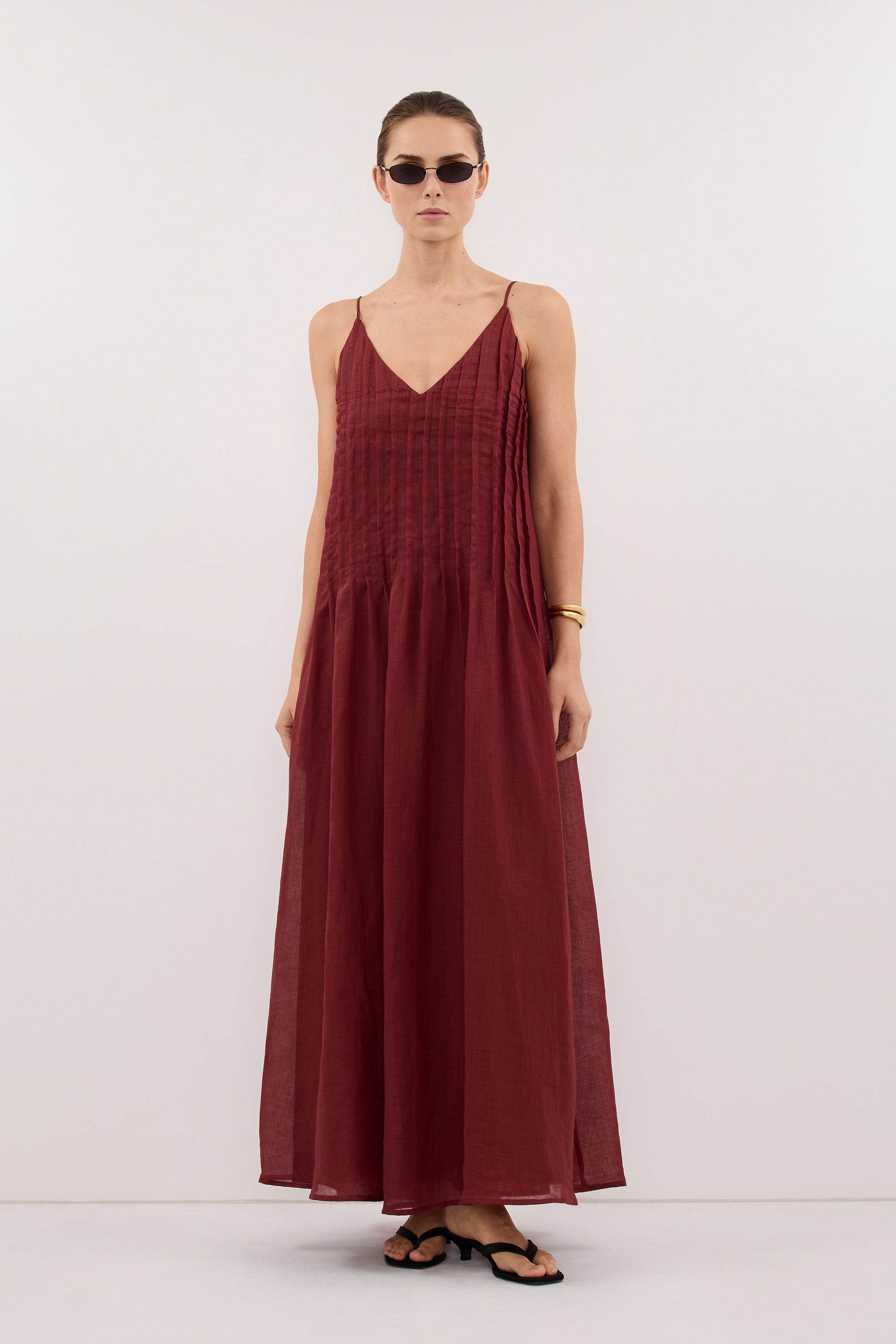 TAHLIA SAHARA RAMIE MAXI DRESS