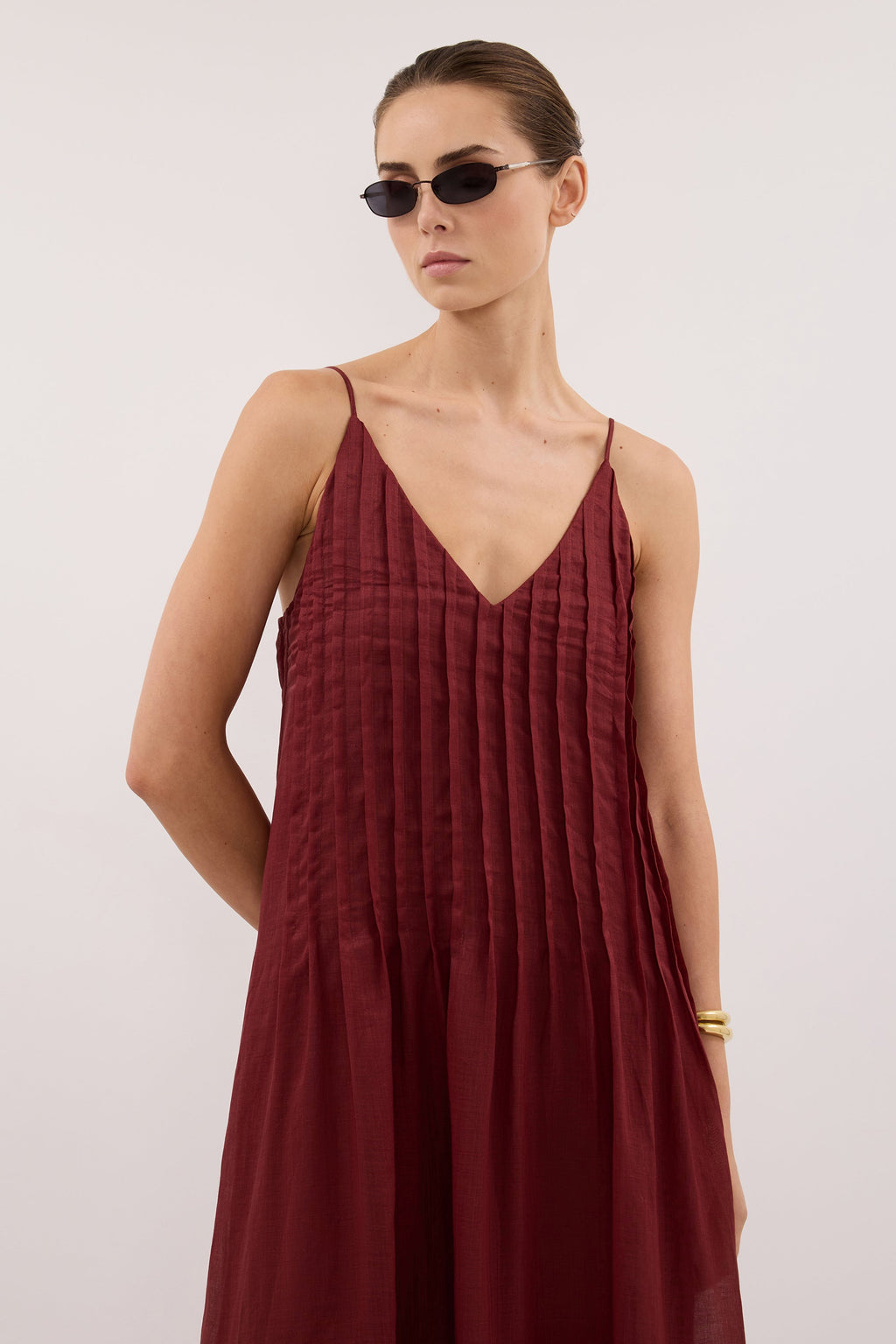 TAHLIA SAHARA RAMIE MAXI DRESS