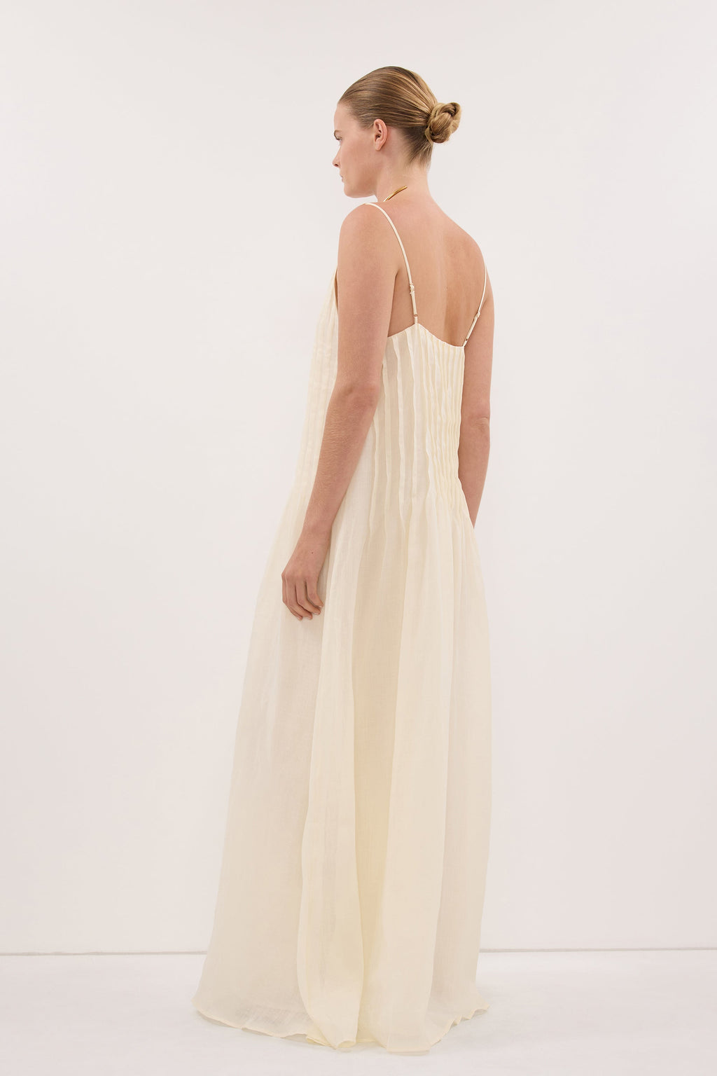 TAHLIA STRAW RAMIE MAXI DRESS