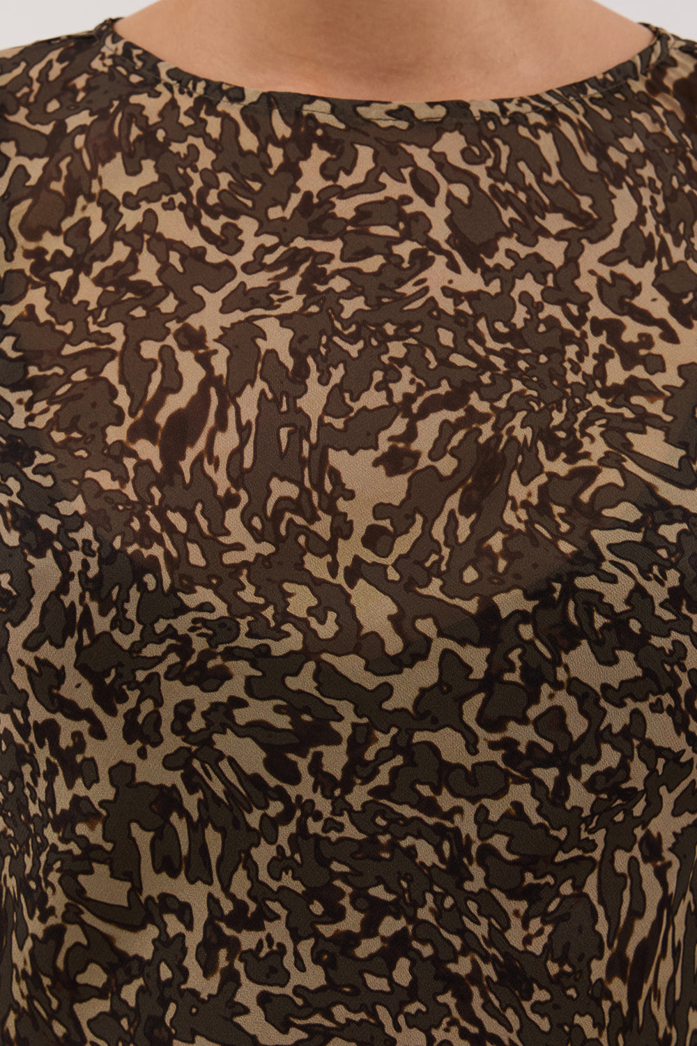 MARVILLA CHOC LONG SLEEVE MAXI DRESS