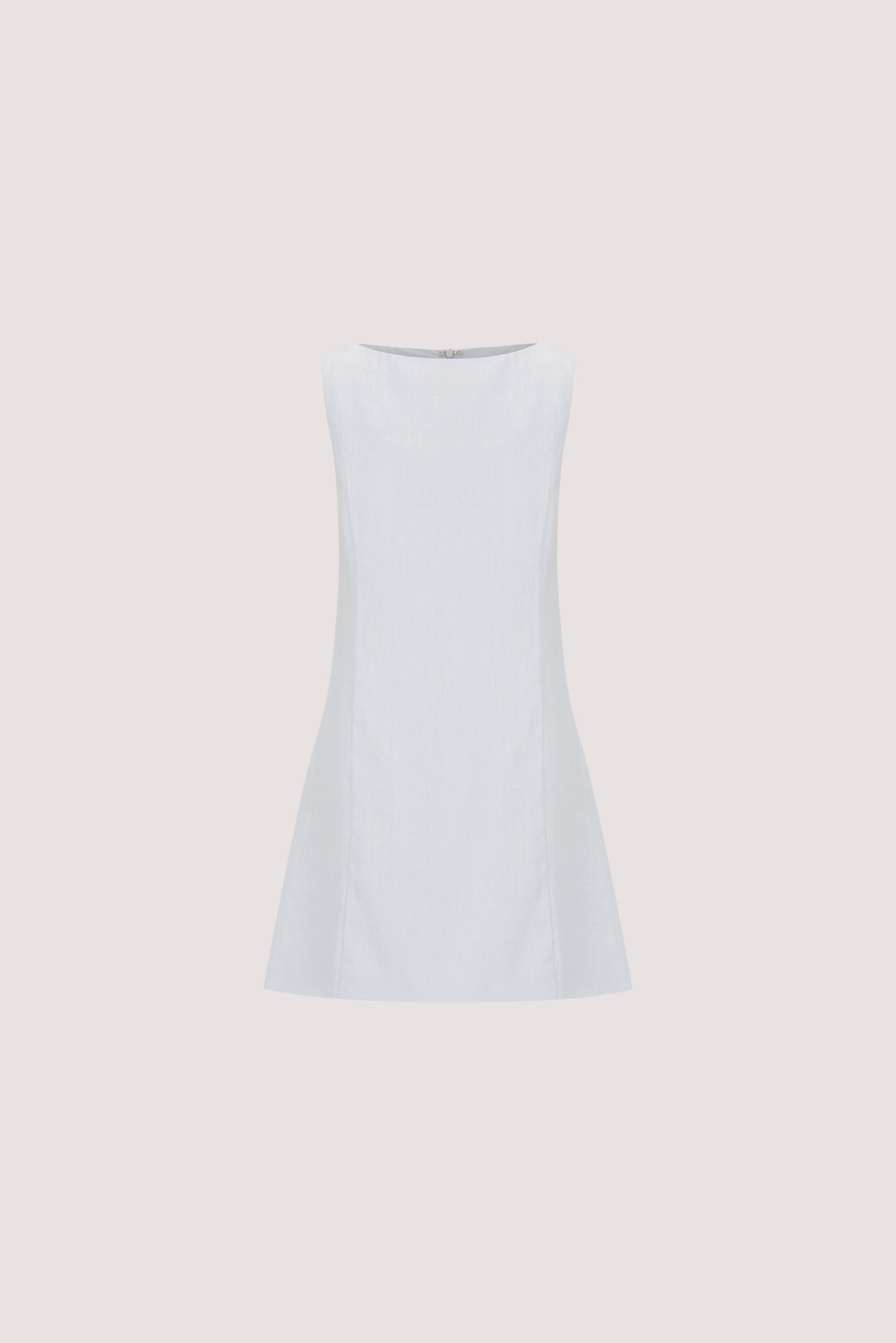 LACY CORNFLOWER LINEN MINI DRESS