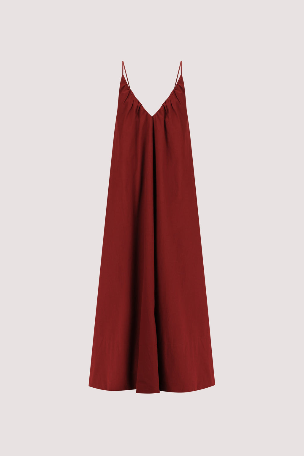 LIANA SAHARA SLEEVELESS POPLIN TENT MIDI DRESS