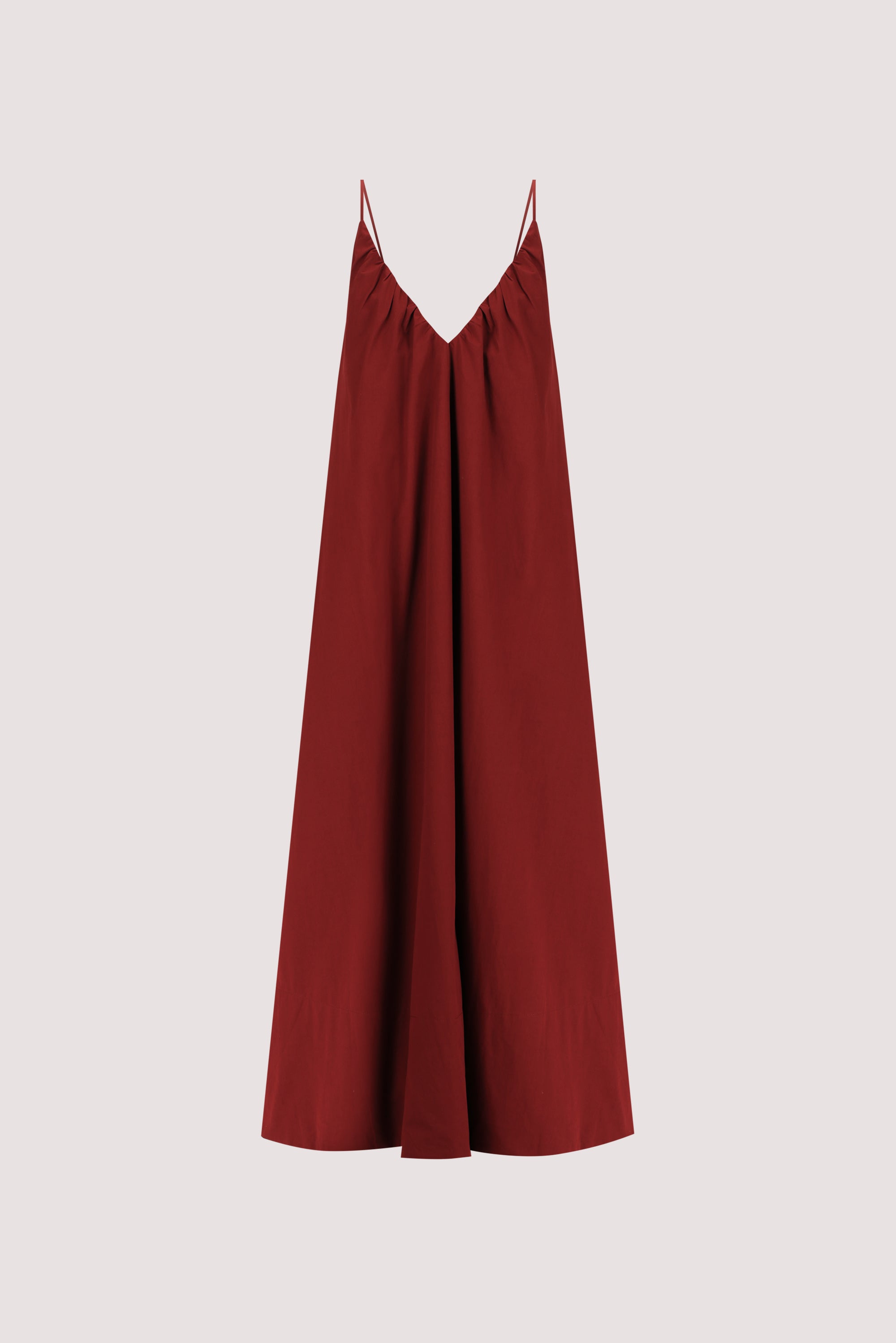 LIANA SAHARA SLEEVELESS POPLIN TENT MIDI DRESS